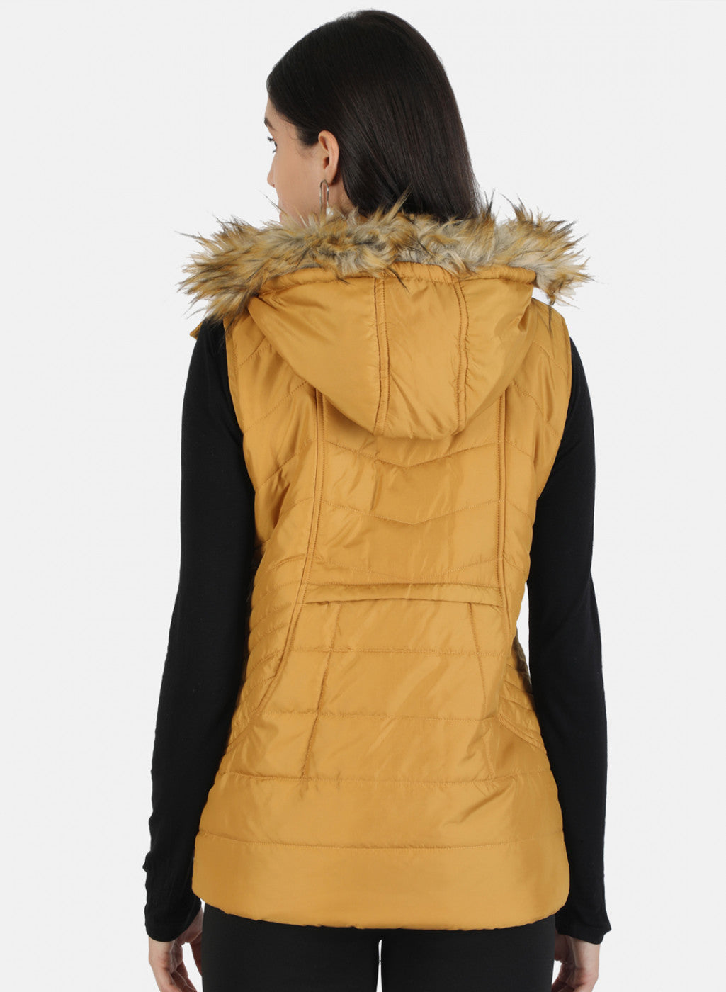 Women Mustard Solid Jacket