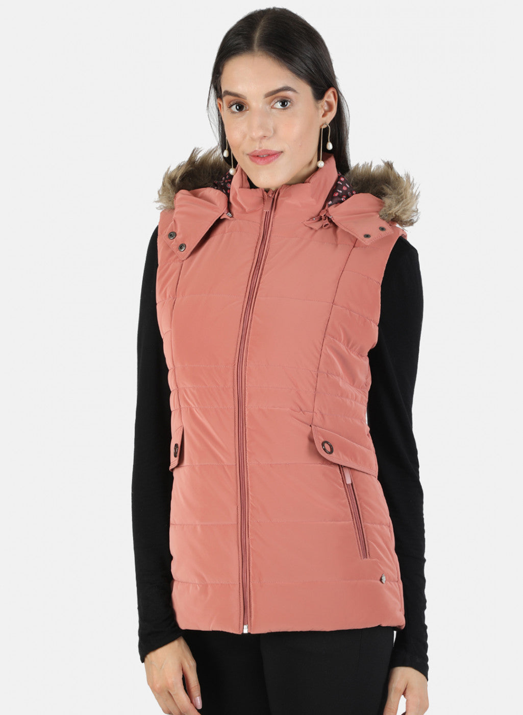 Women Pink Solid Jacket