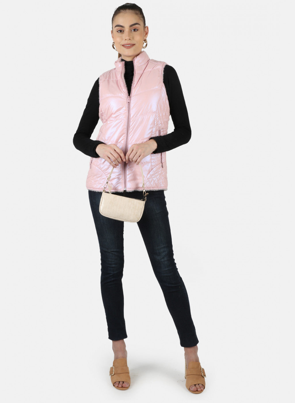 Women Pink Reversible Solid Jacket