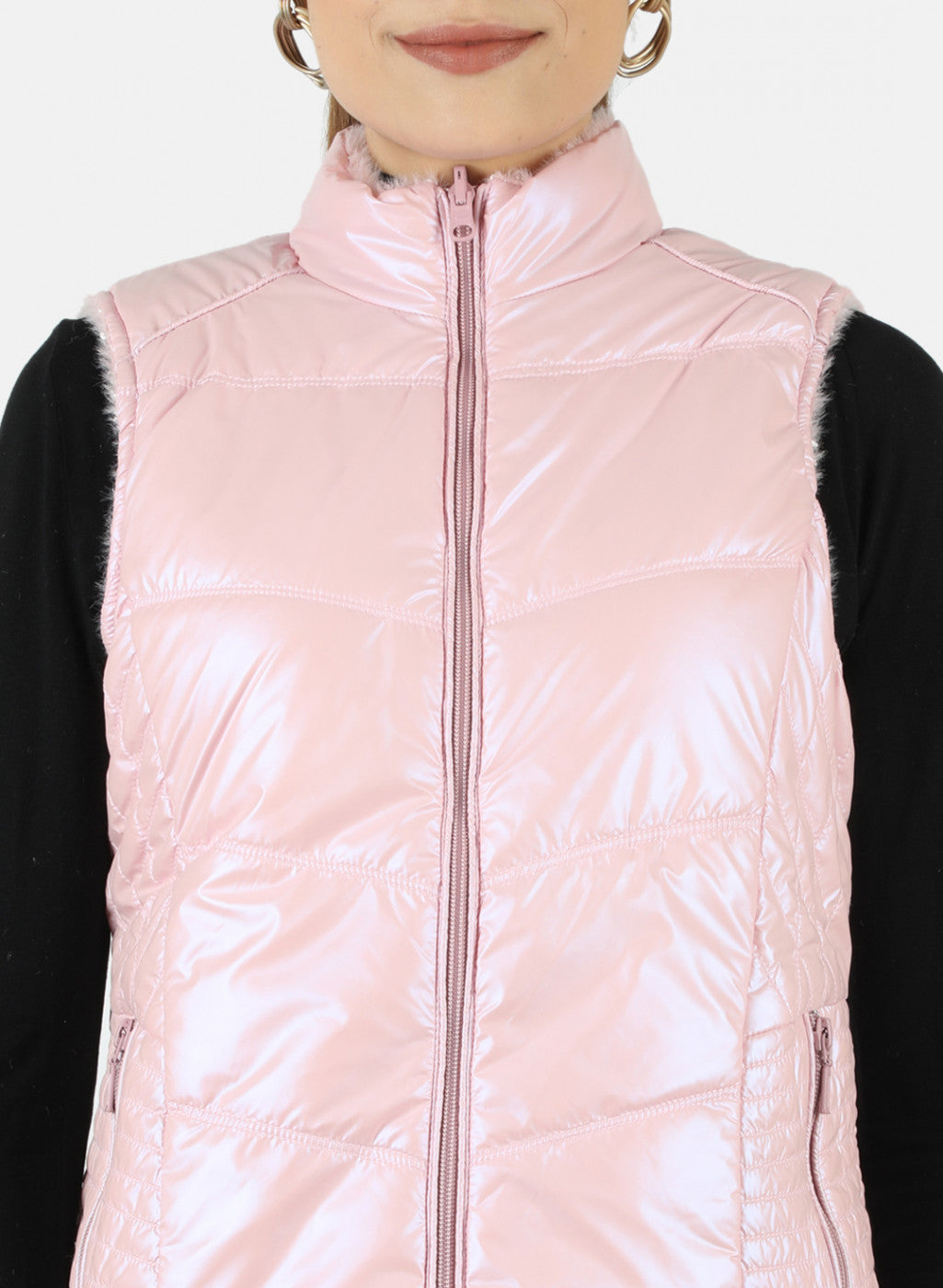 Women Pink Reversible Solid Jacket