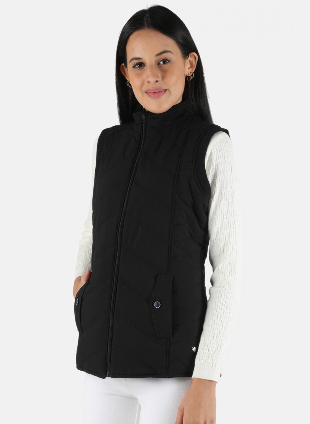 Women Black Solid Jacket