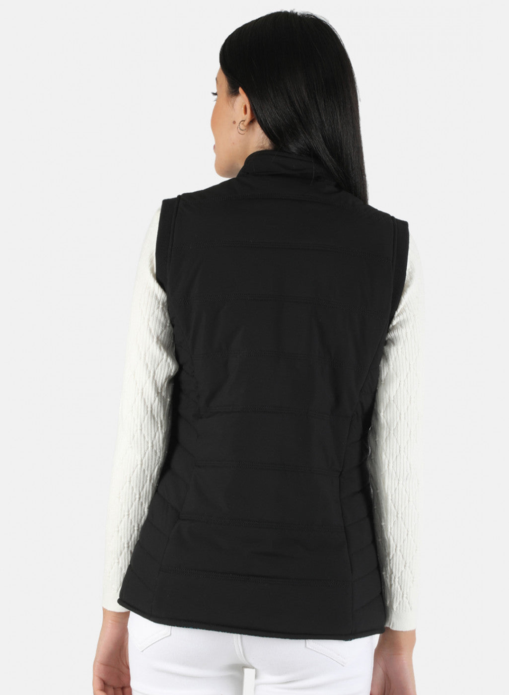 Women Black Solid Jacket