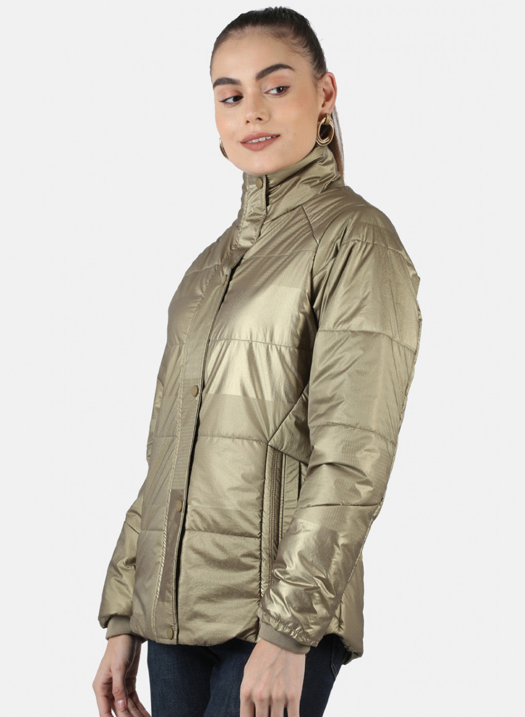 Women Brown Solid Jacket