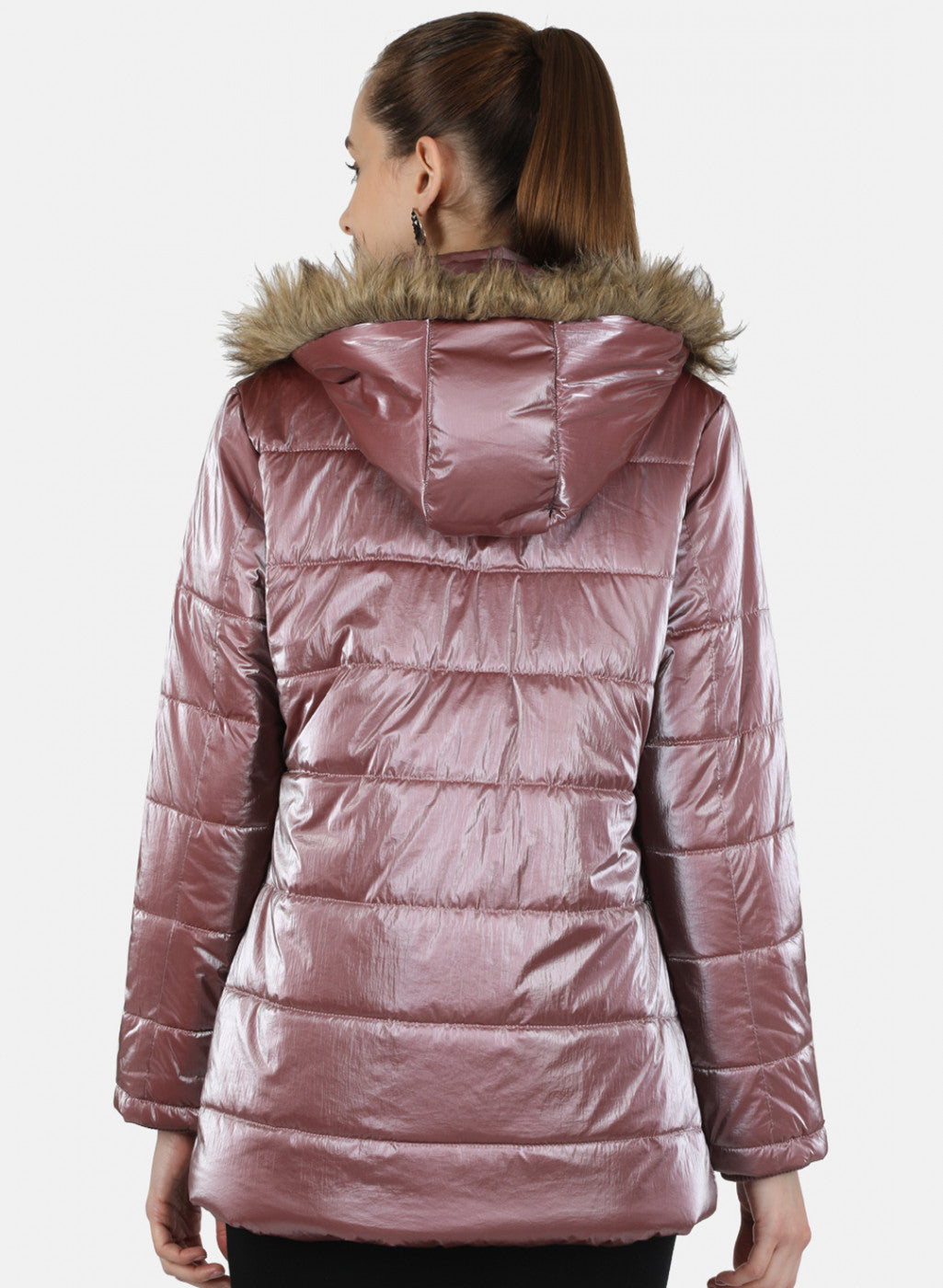 Women Pink Solid Jacket