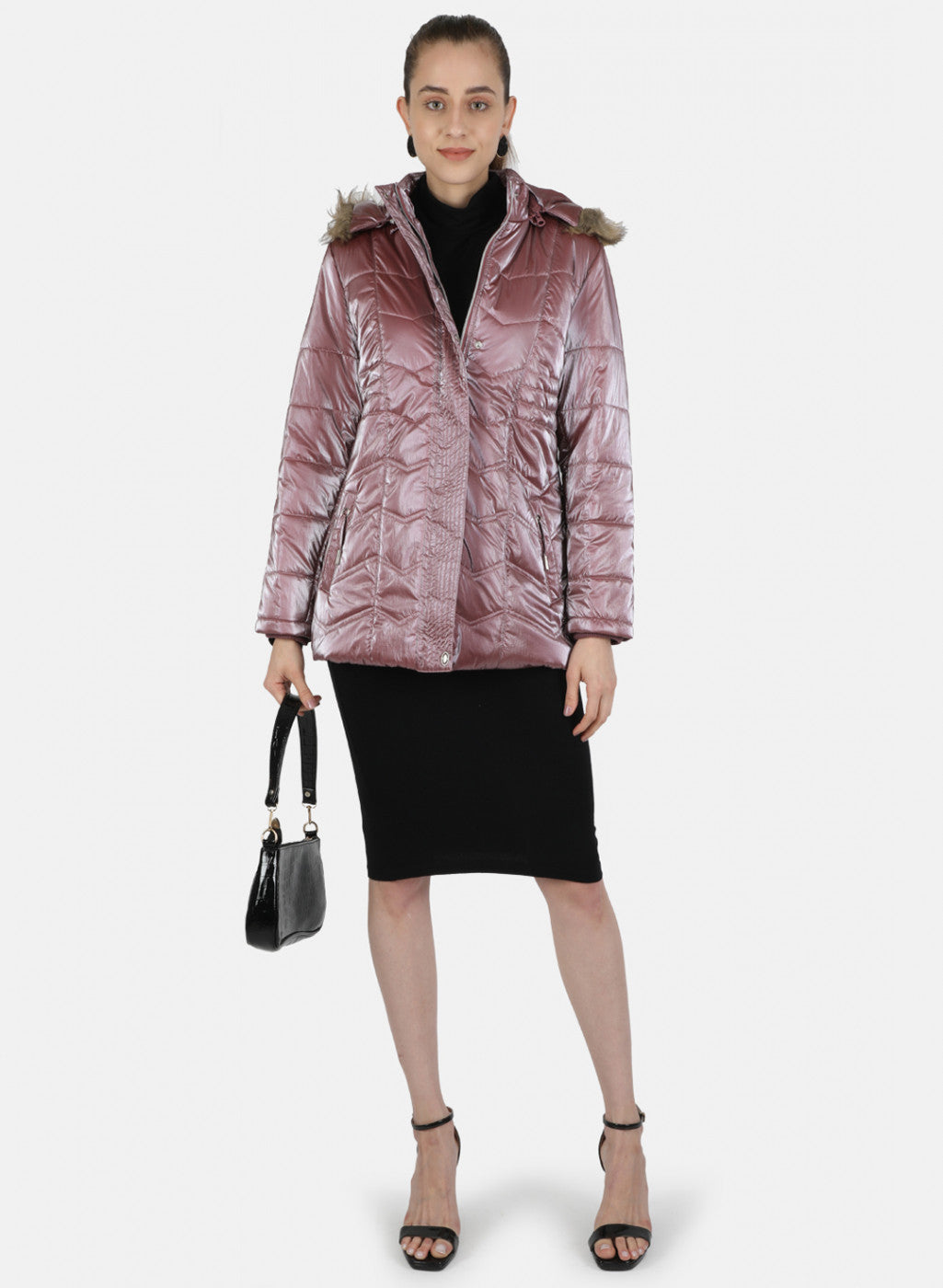 Women Pink Solid Jacket