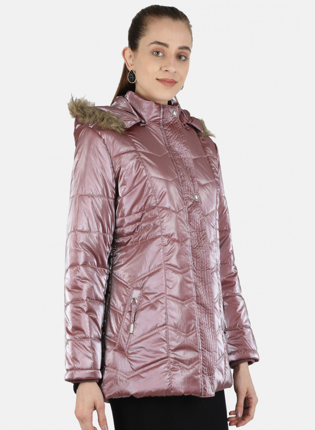 Women Pink Solid Jacket