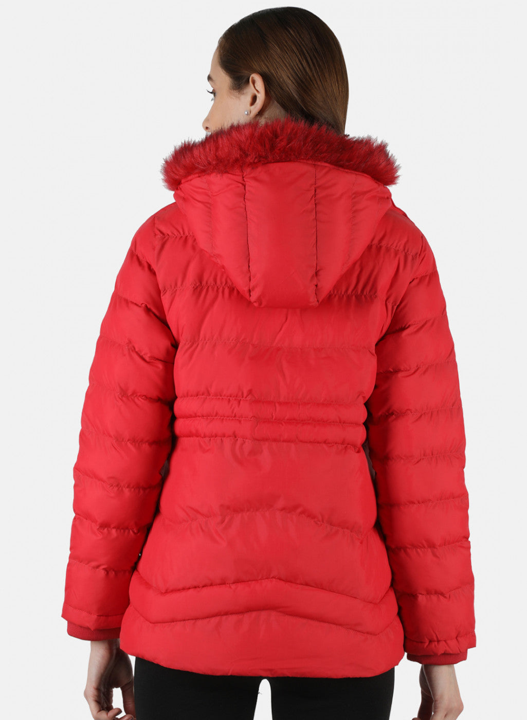 Women Red Solid Jacket