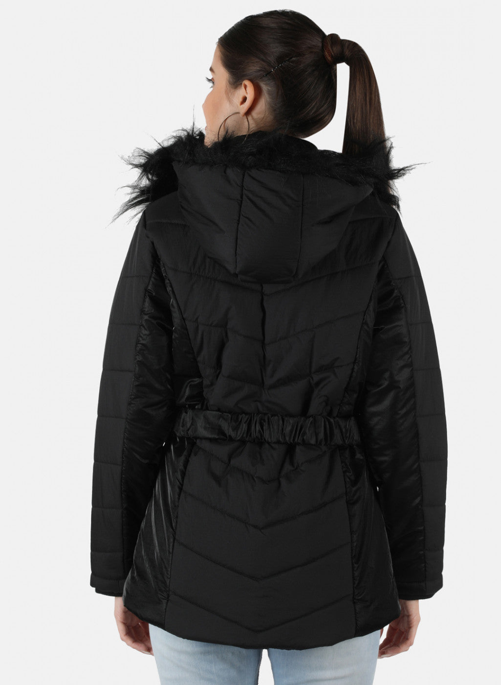 Women Black Solid Jacket