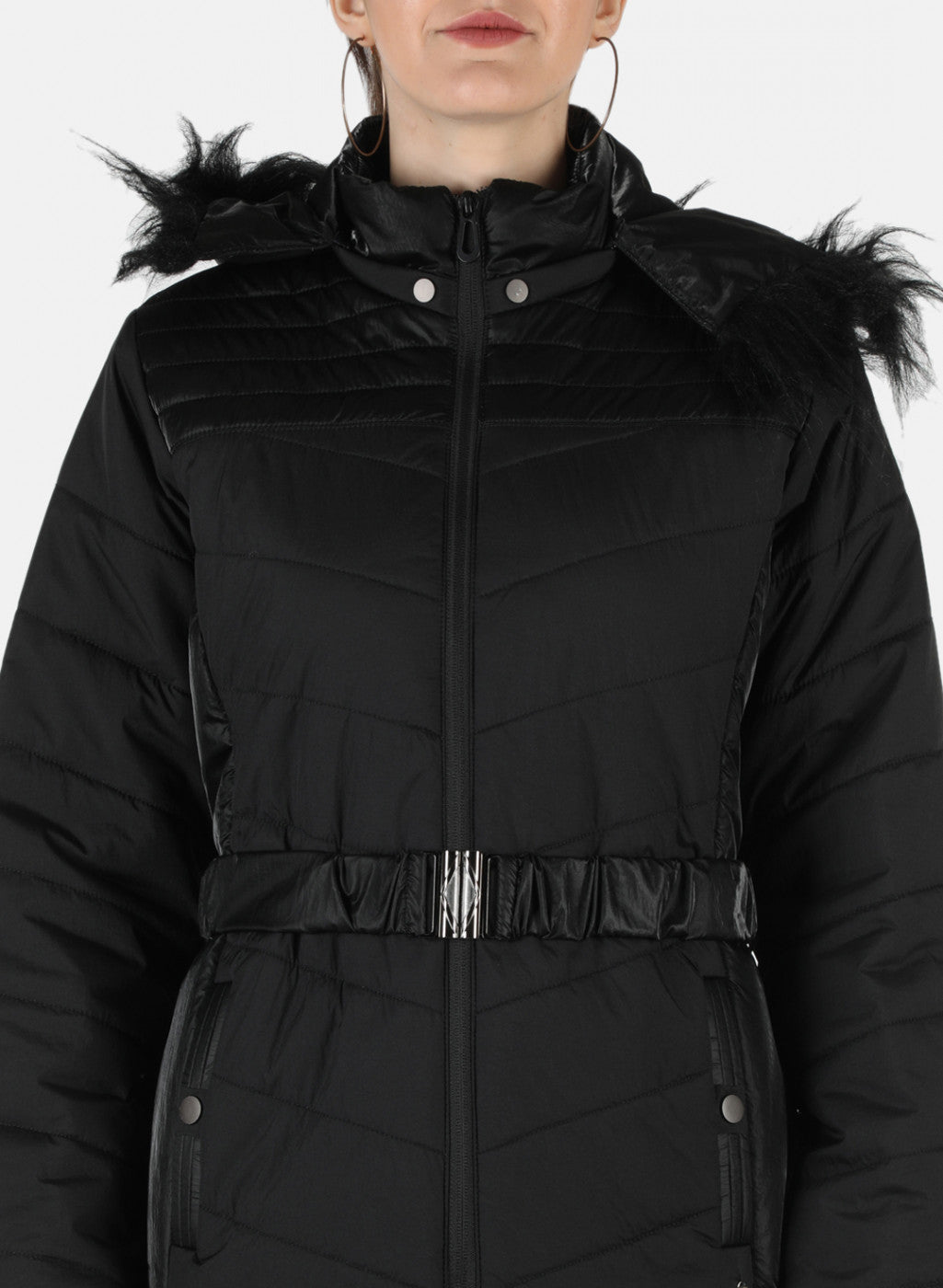 Women Black Solid Jacket