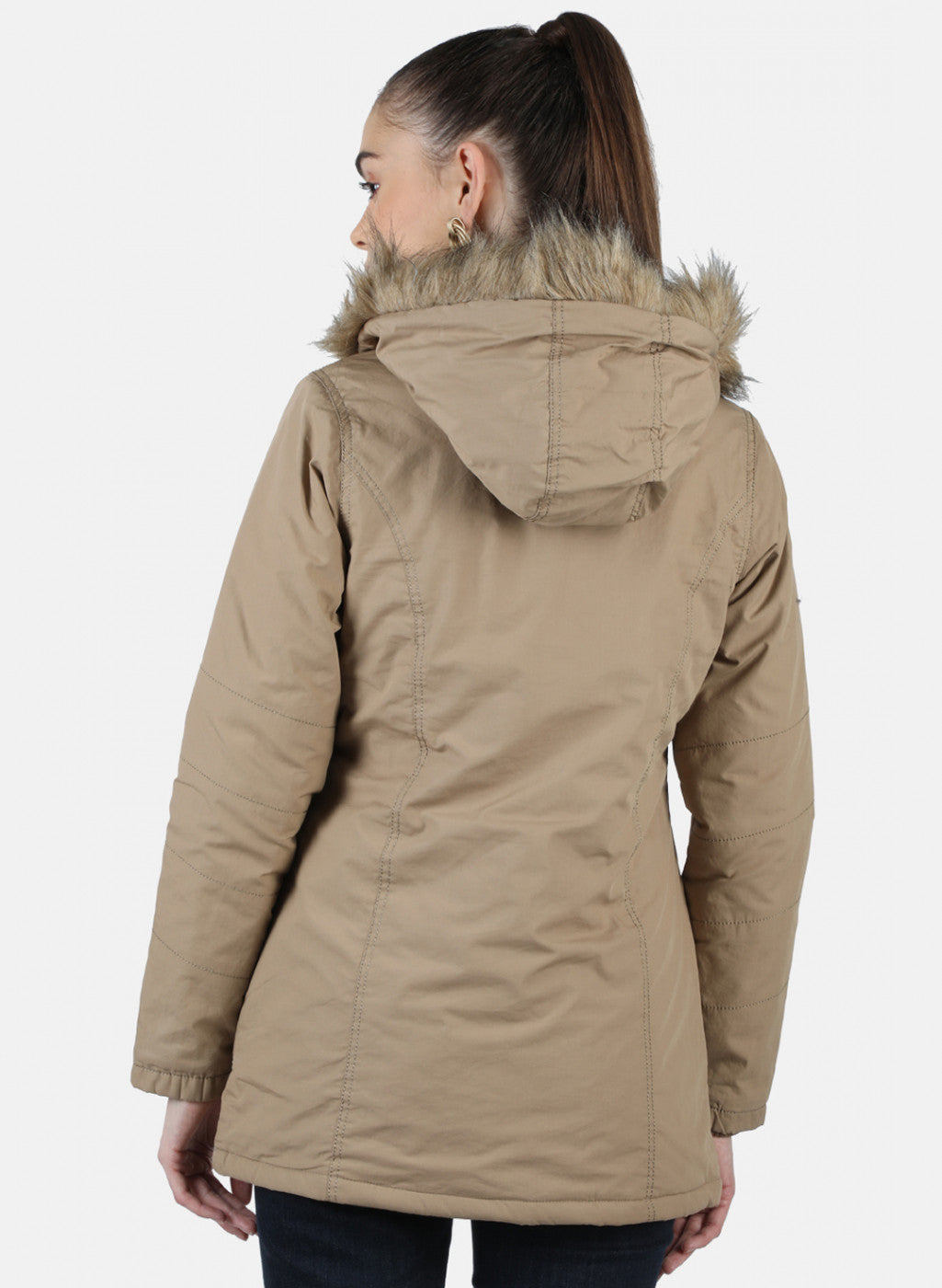 Women Brown Solid Jacket