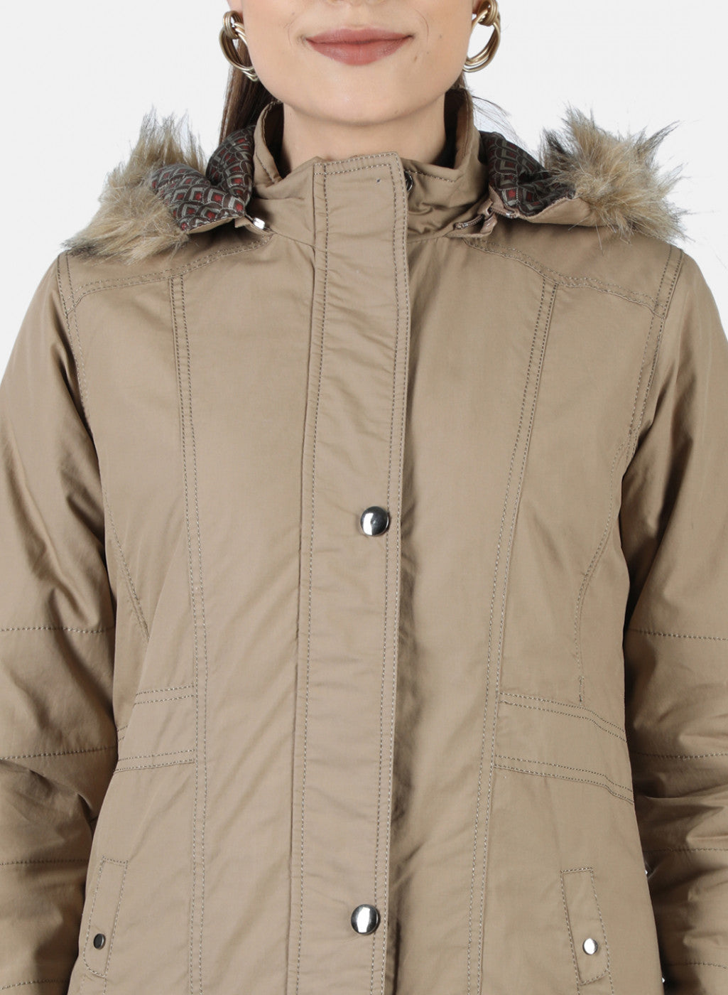 Women Brown Solid Jacket