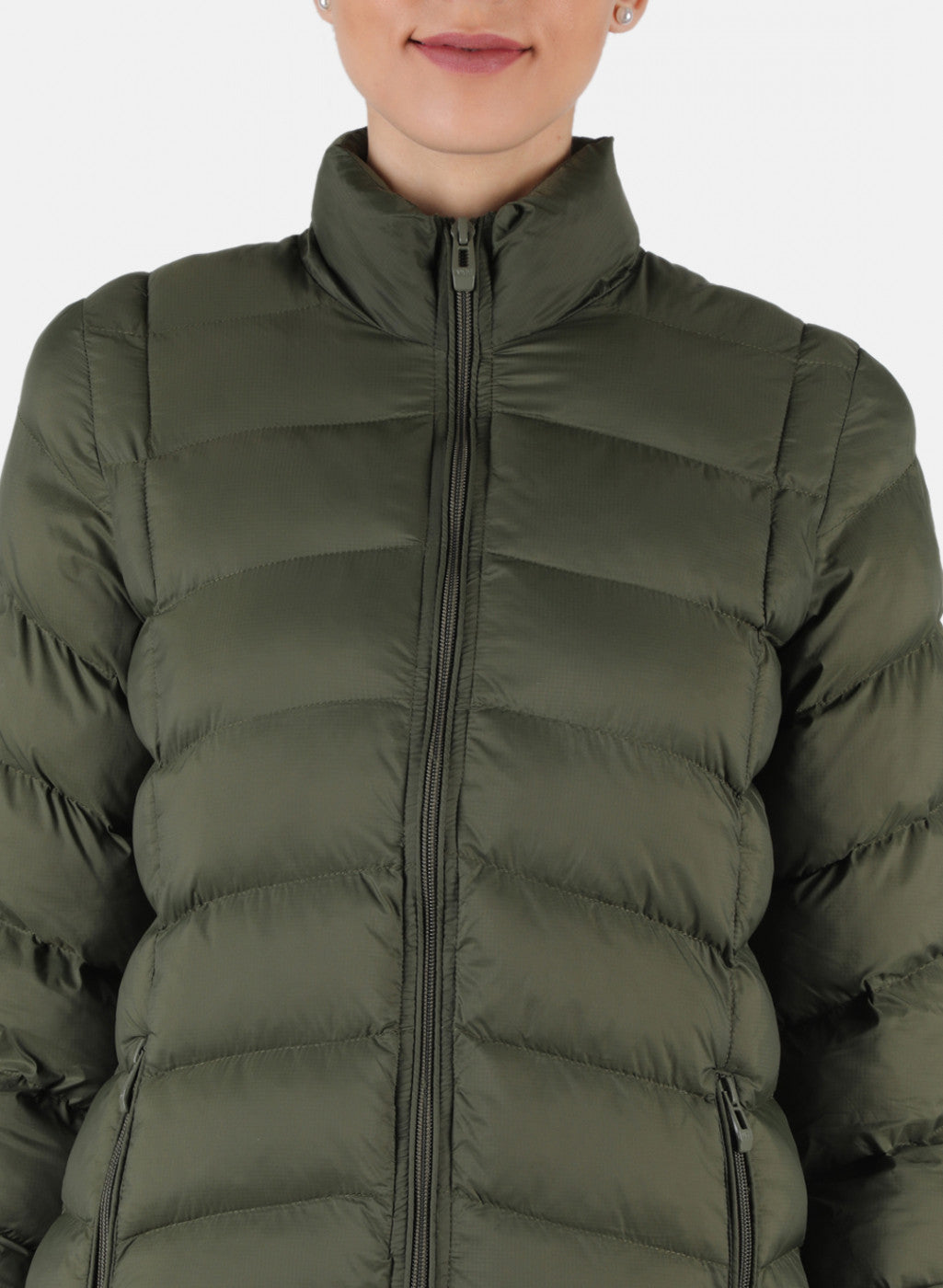 Women Green Solid Jacket