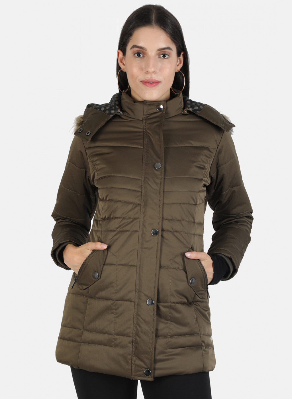 Women Brown Solid Jacket