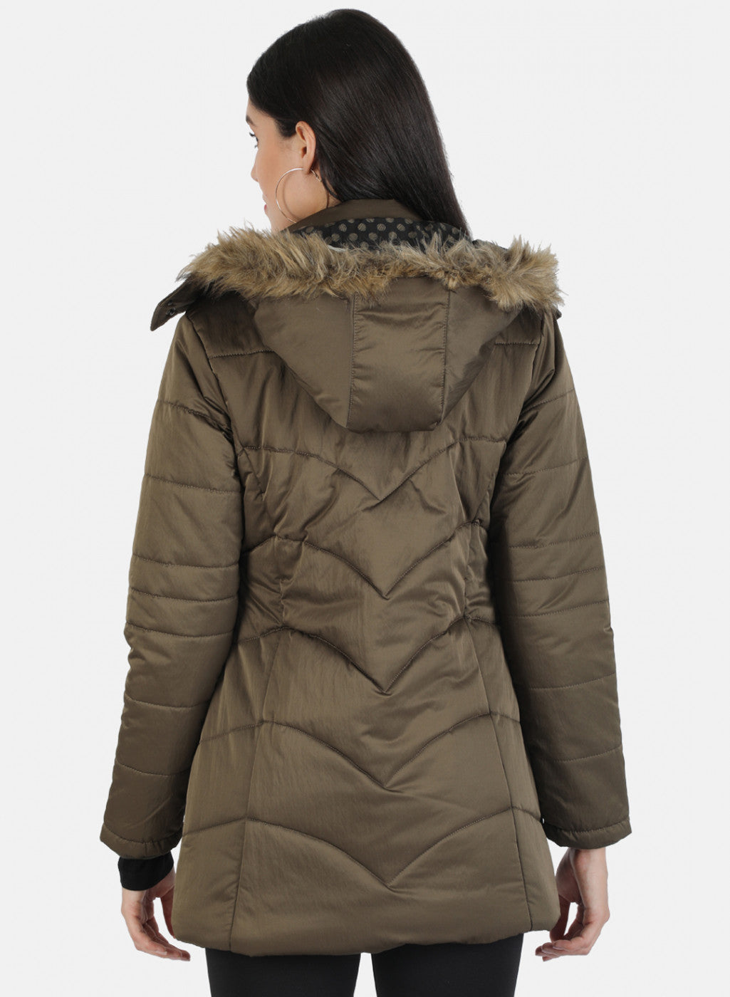 Women Brown Solid Jacket