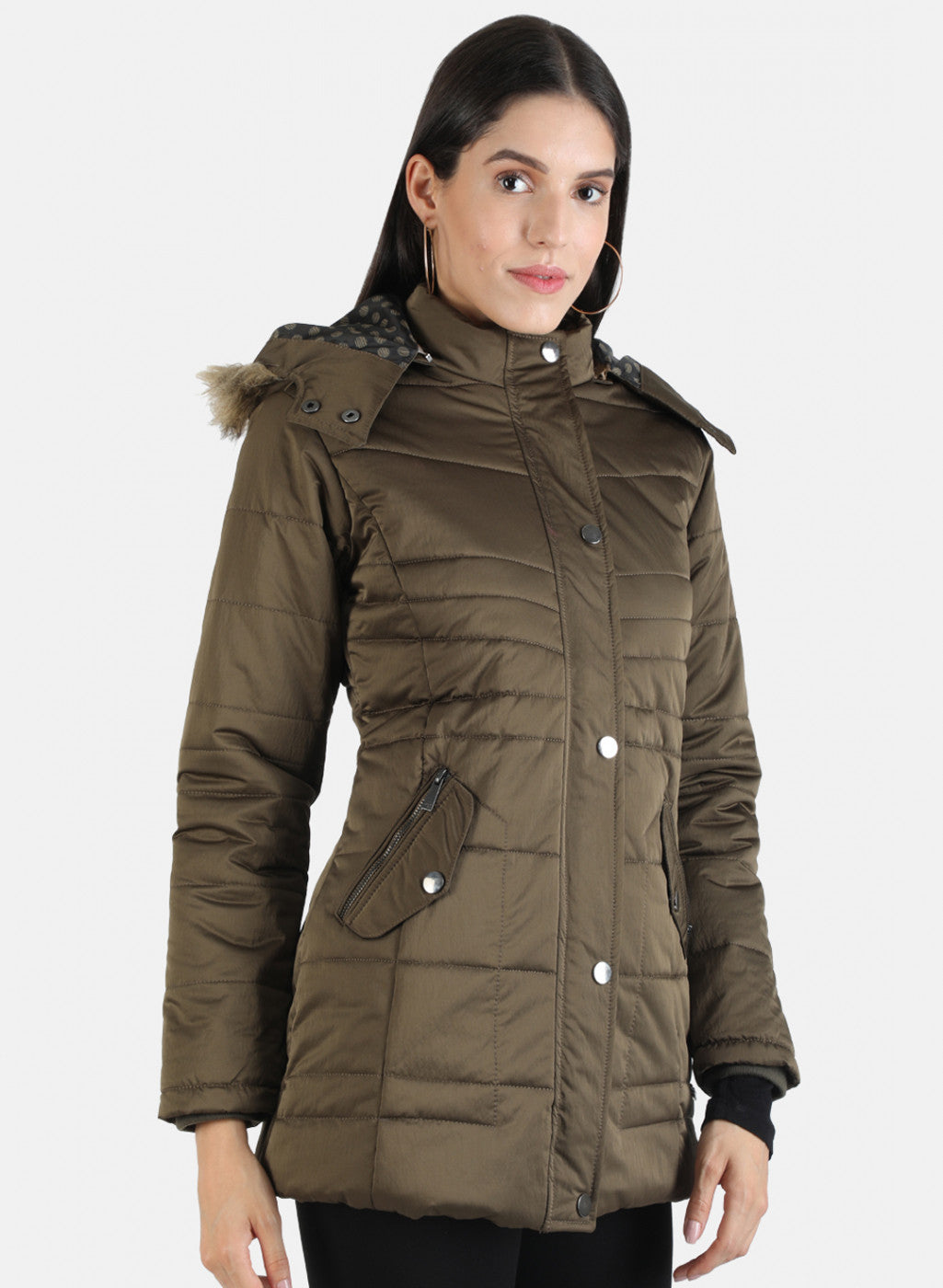 Women Brown Solid Jacket