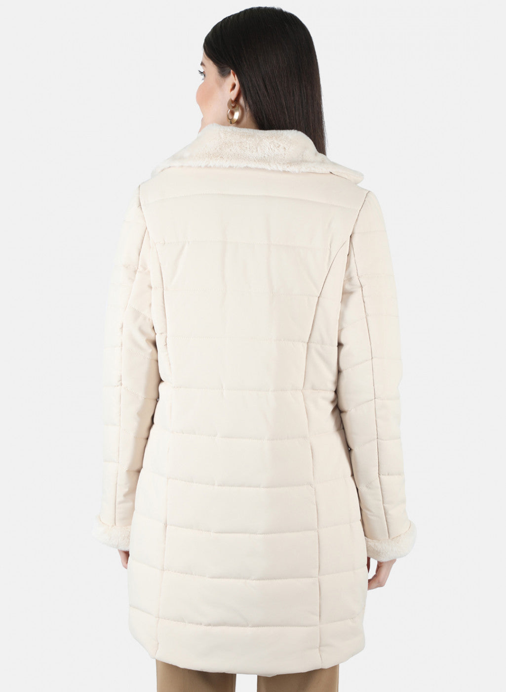 Women Beige Solid Jacket