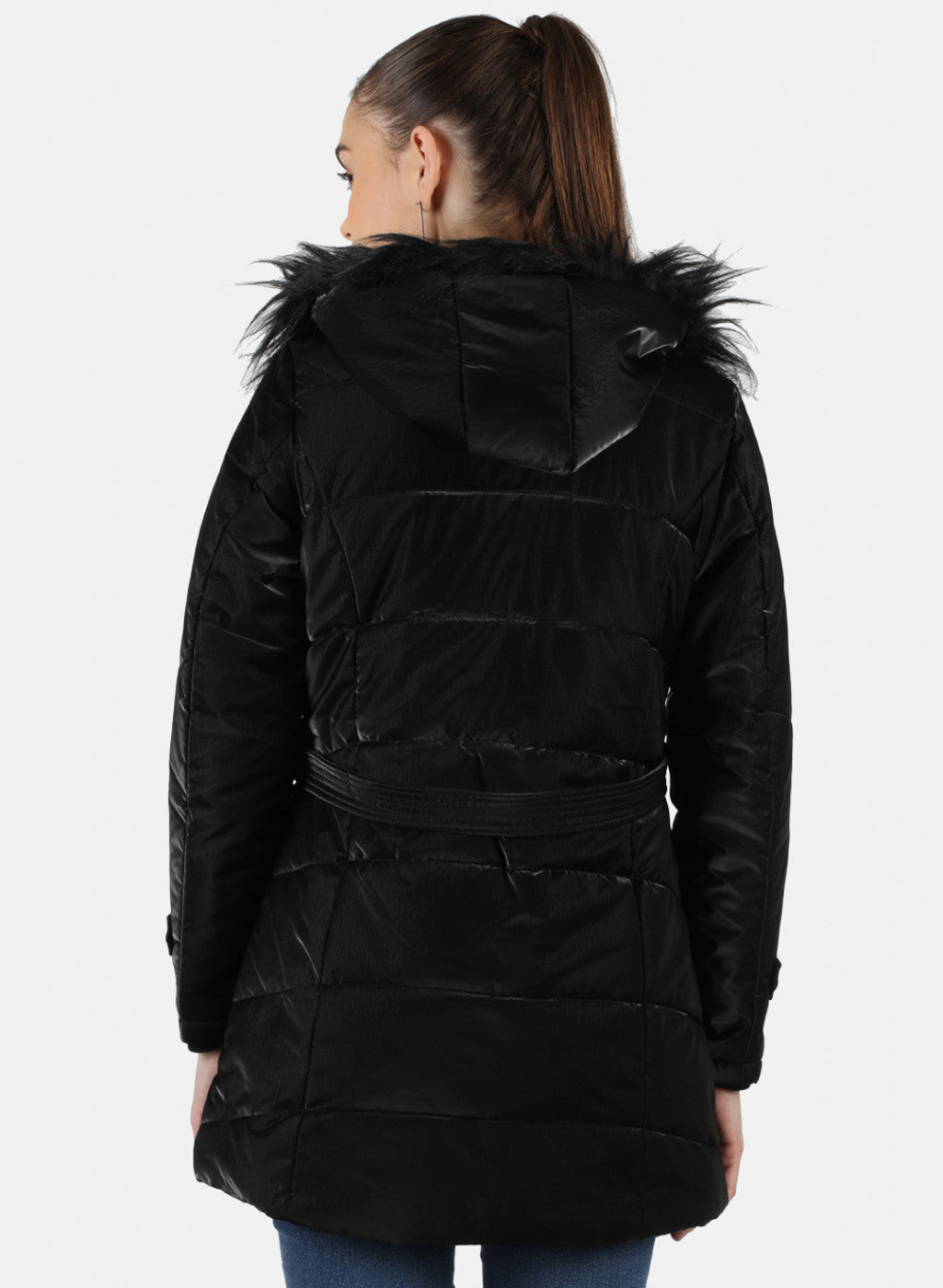 Women Black Solid Jacket