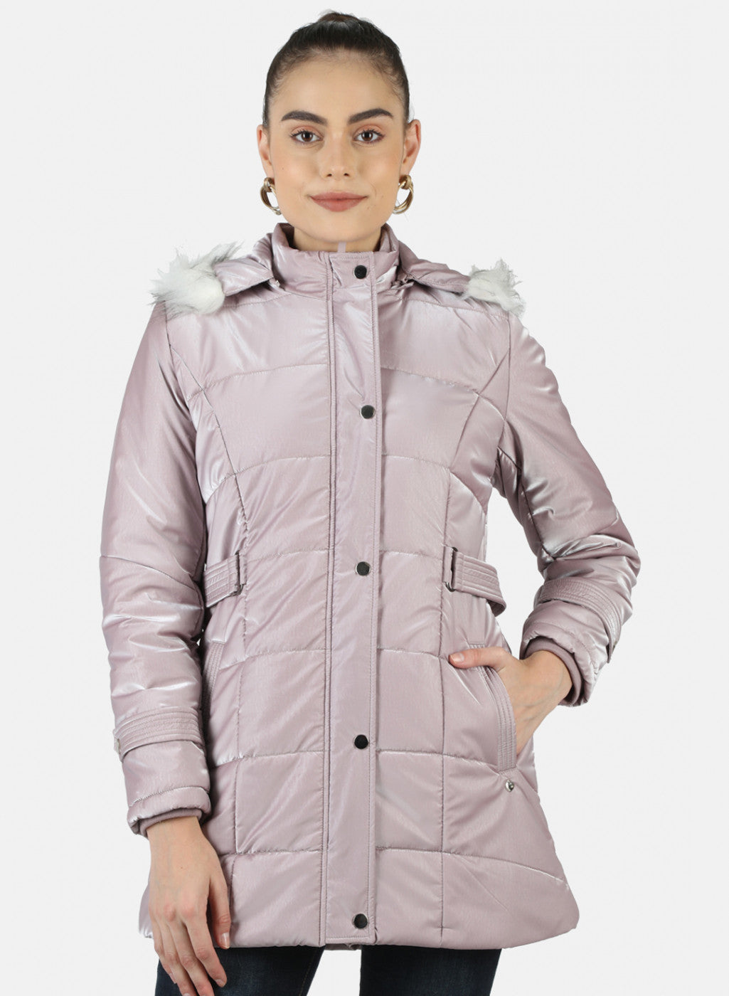 Women Pink Solid Jacket