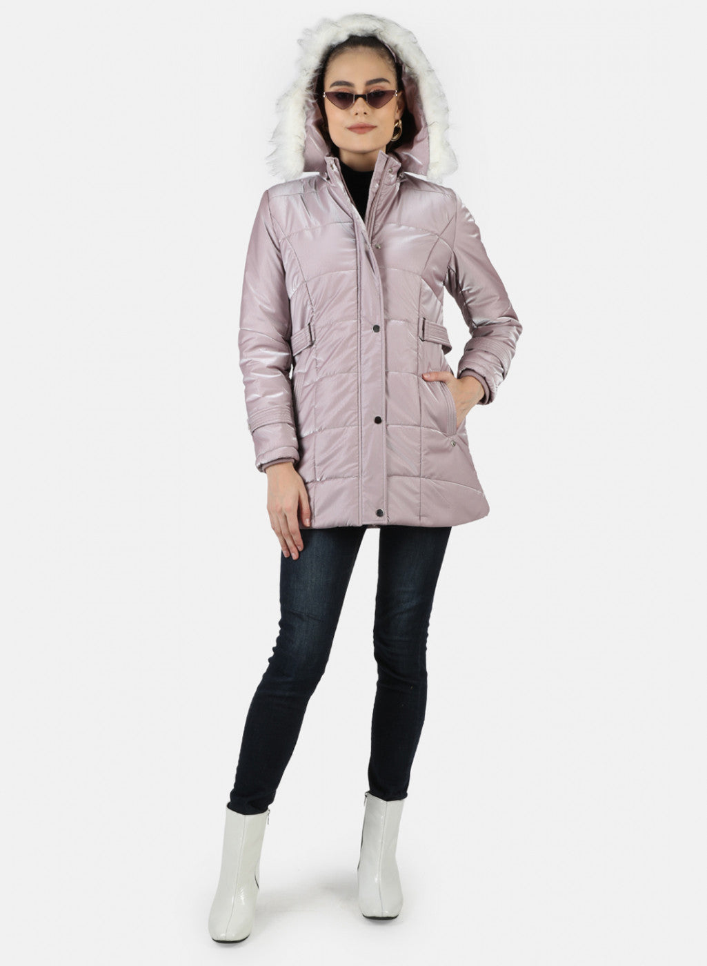 Women Pink Solid Jacket