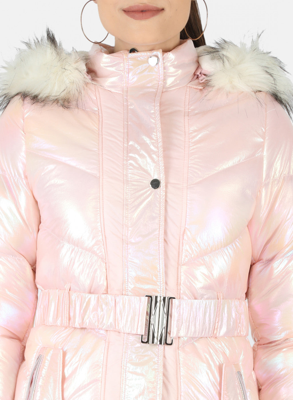 Women Pink Solid Jacket