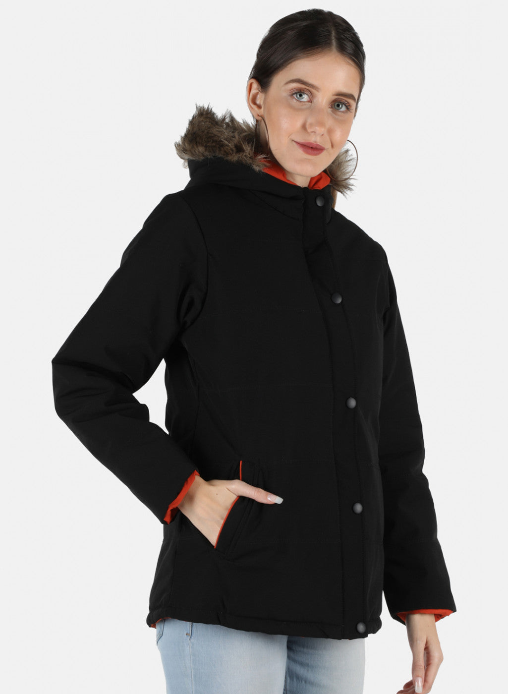 Women Black Solid Jacket