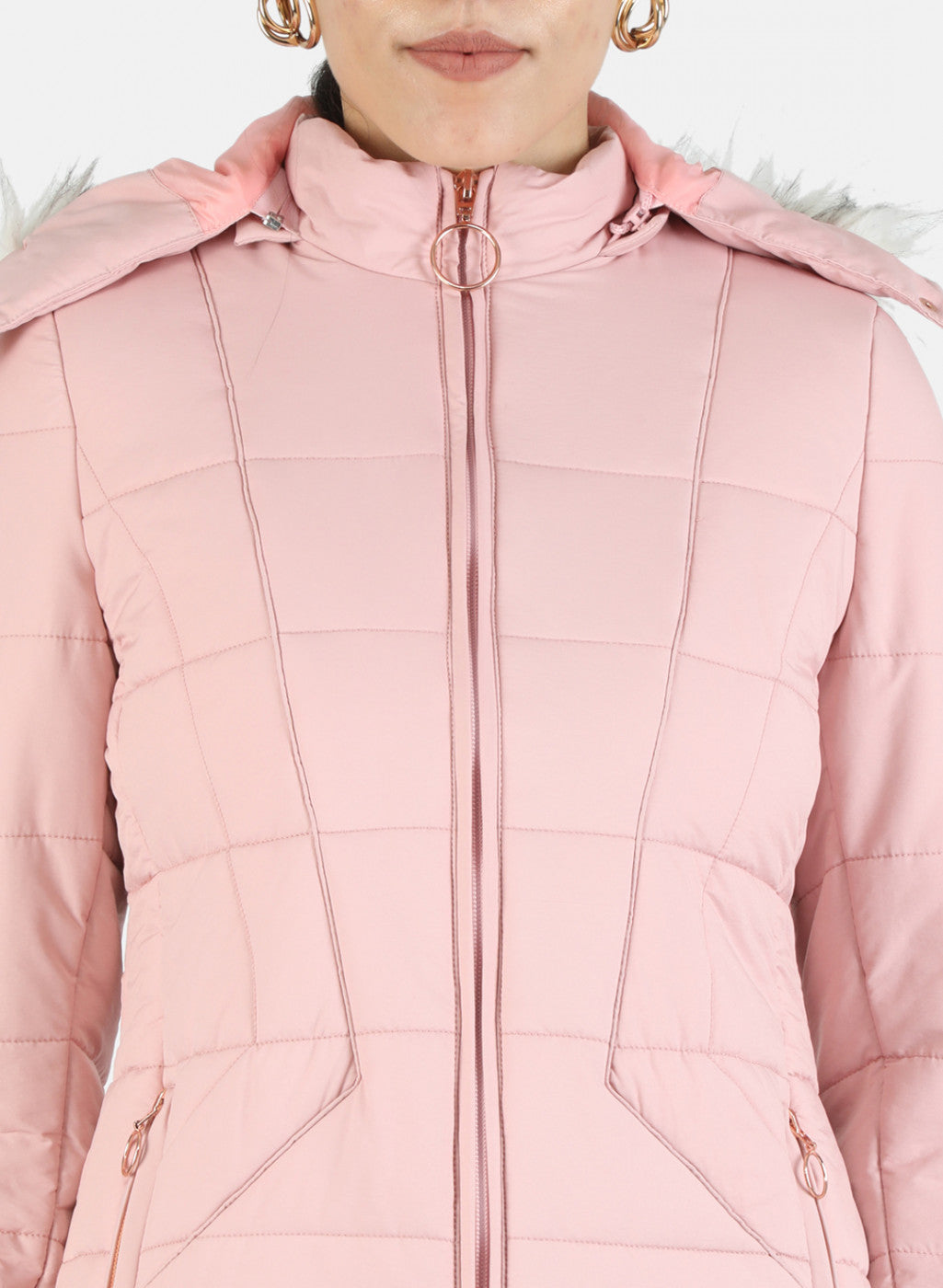 Women Pink Solid Jacket