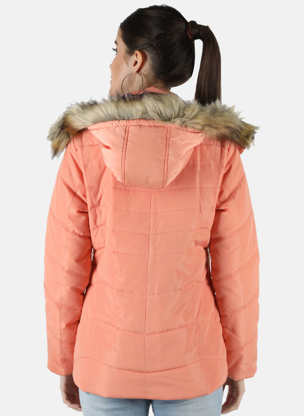 Women Pink Solid Jacket