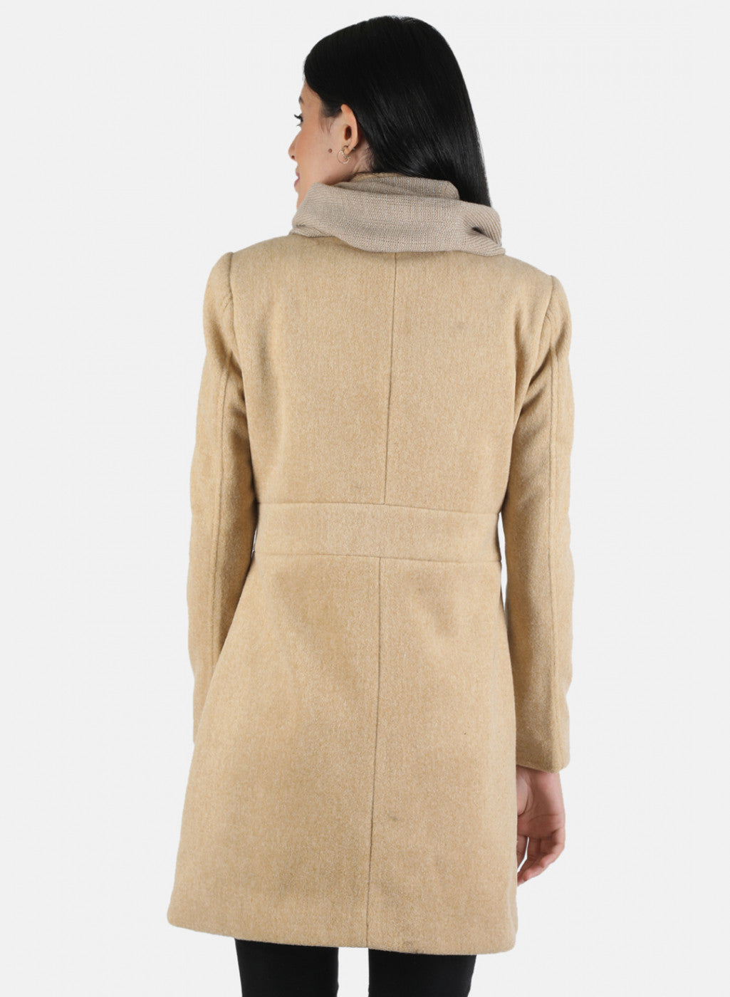 Women Brown Solid Coat