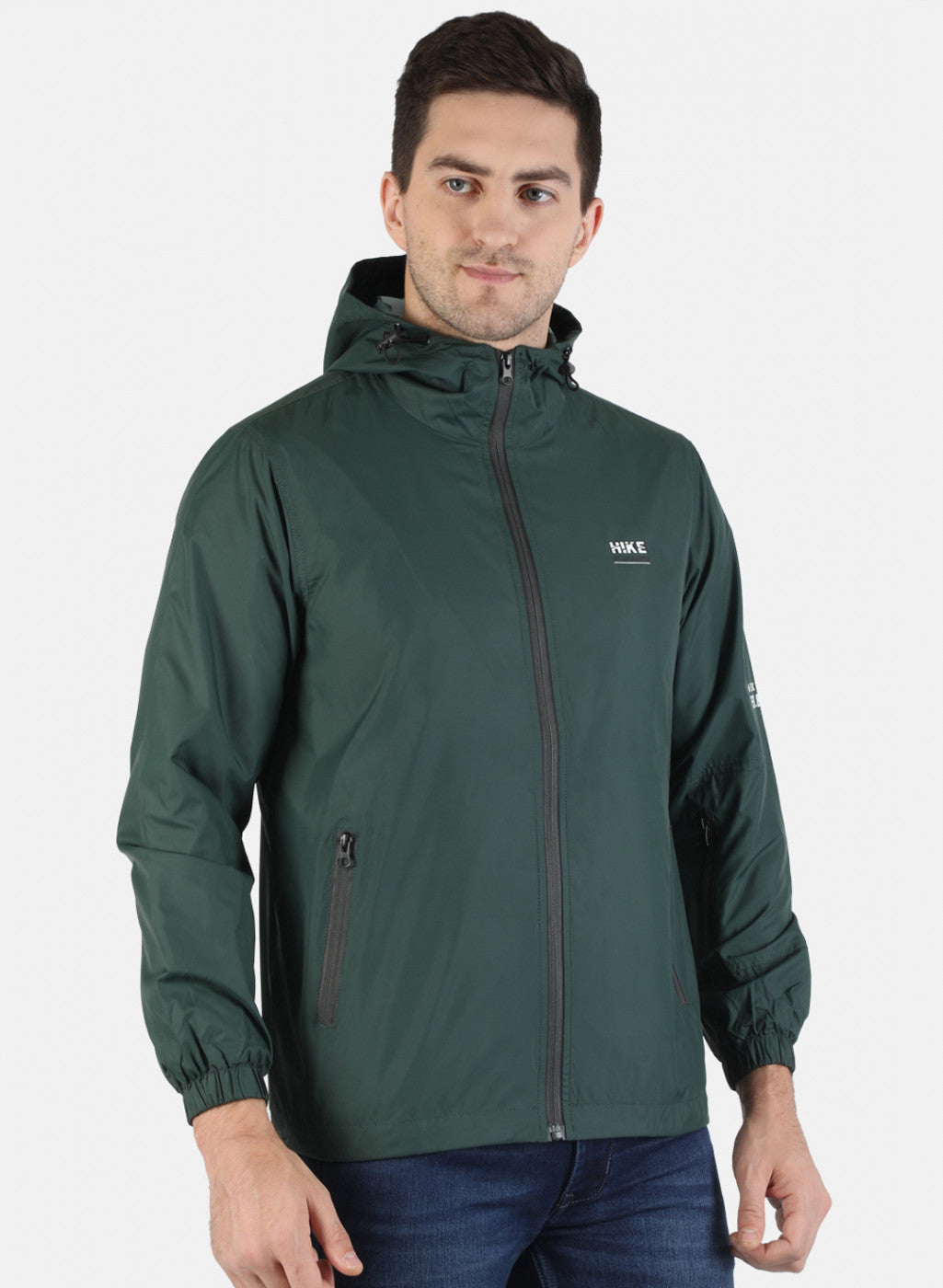 Men Green Solid Jacket