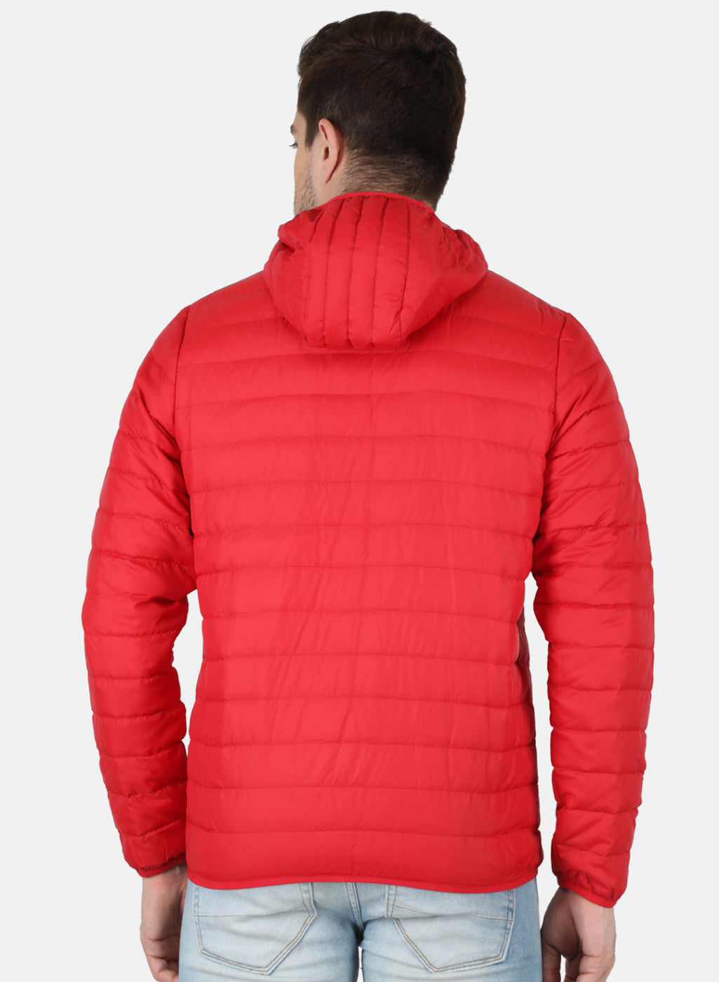 Men Red Solid Jacket