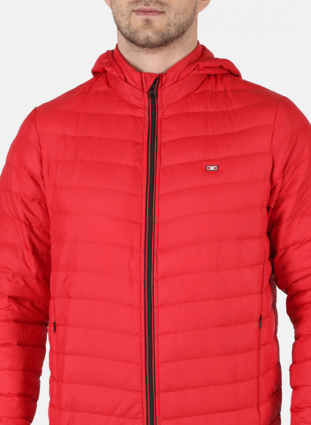 Men Red Solid Jacket