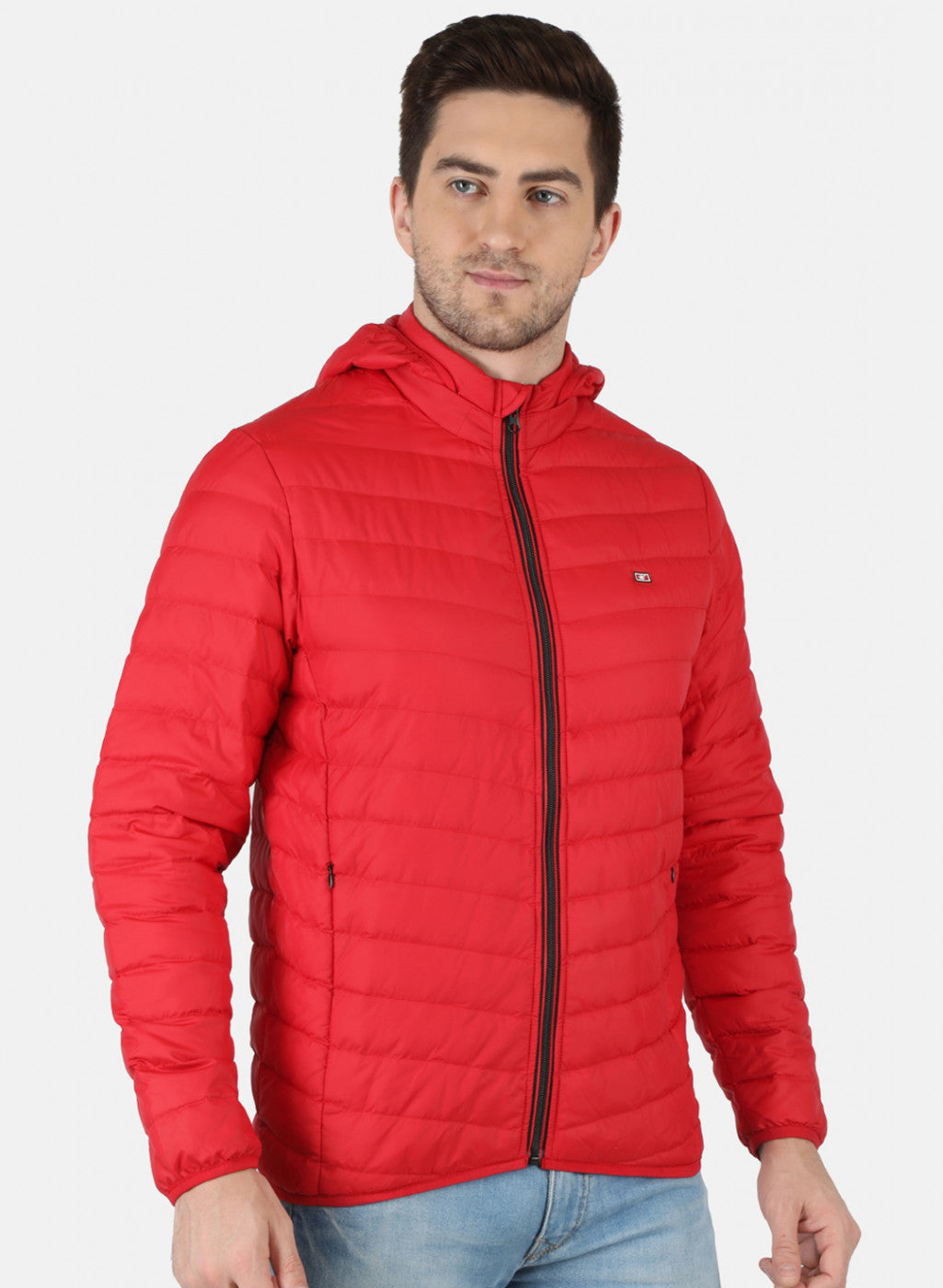 Men Red Solid Jacket