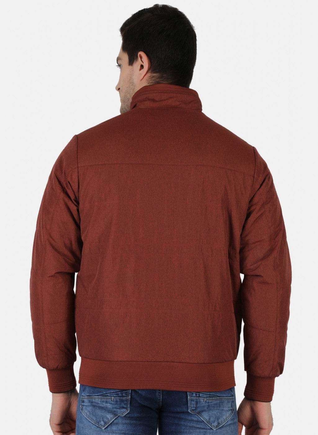 Men Red Solid Jacket