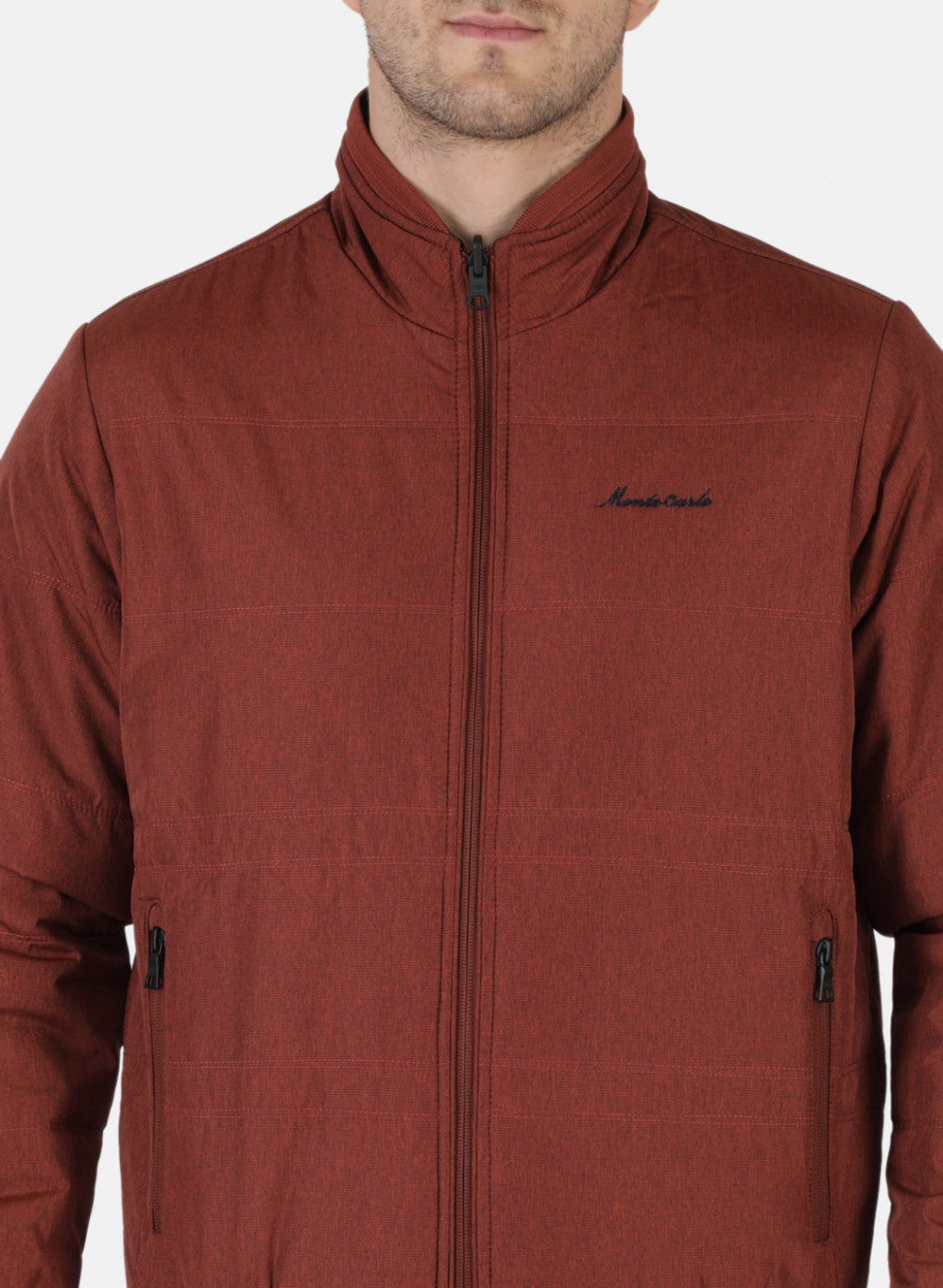 Men Red Solid Jacket