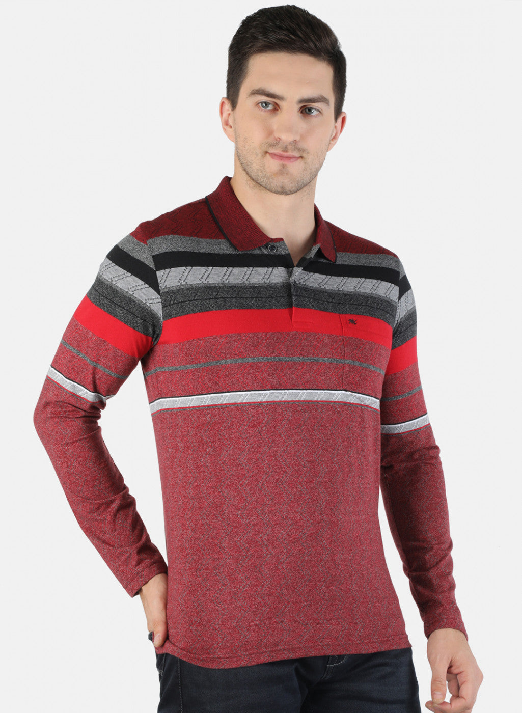 Men Red Stripe T-Shirt