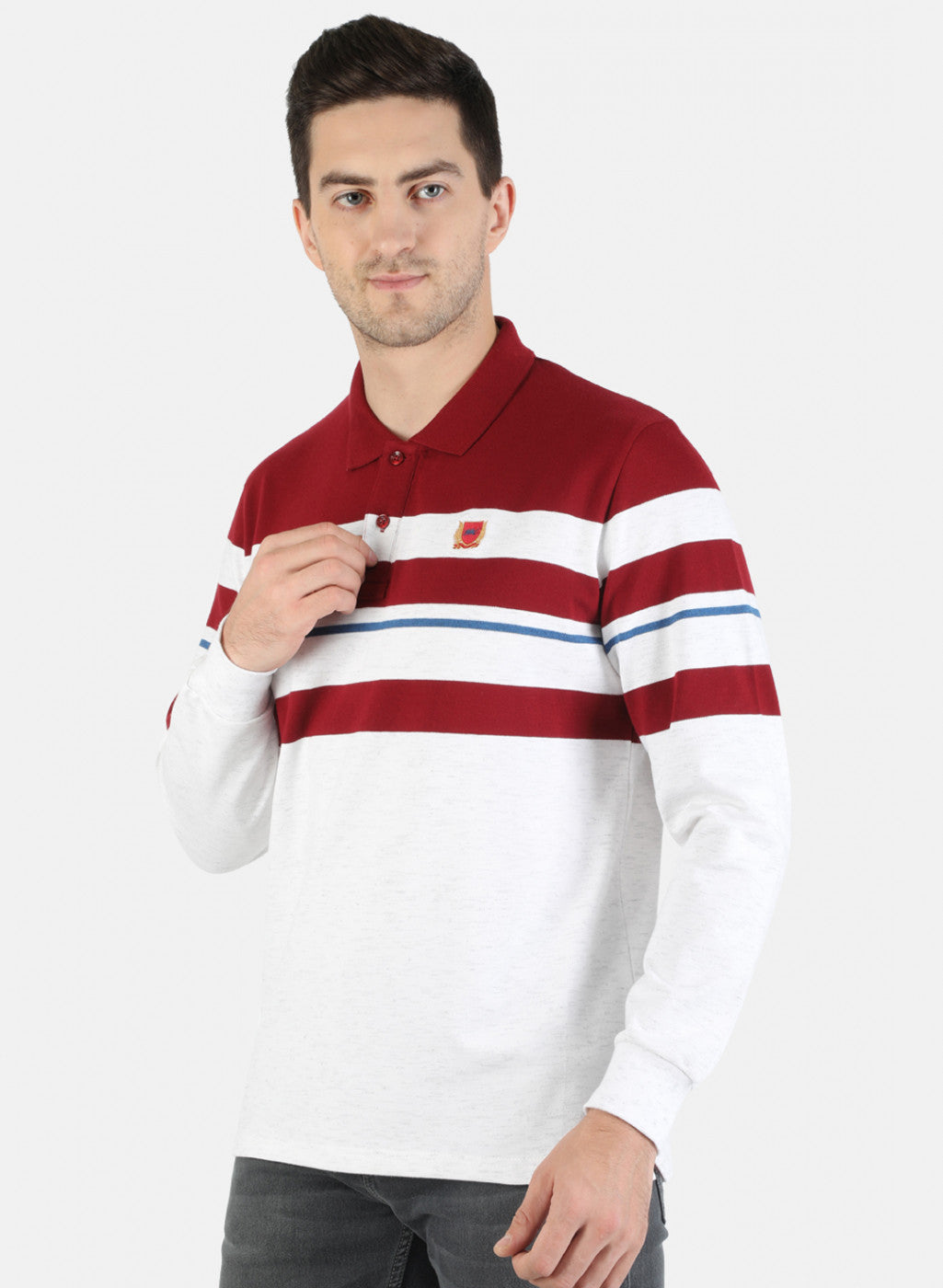 Men Red Stripe T-Shirt