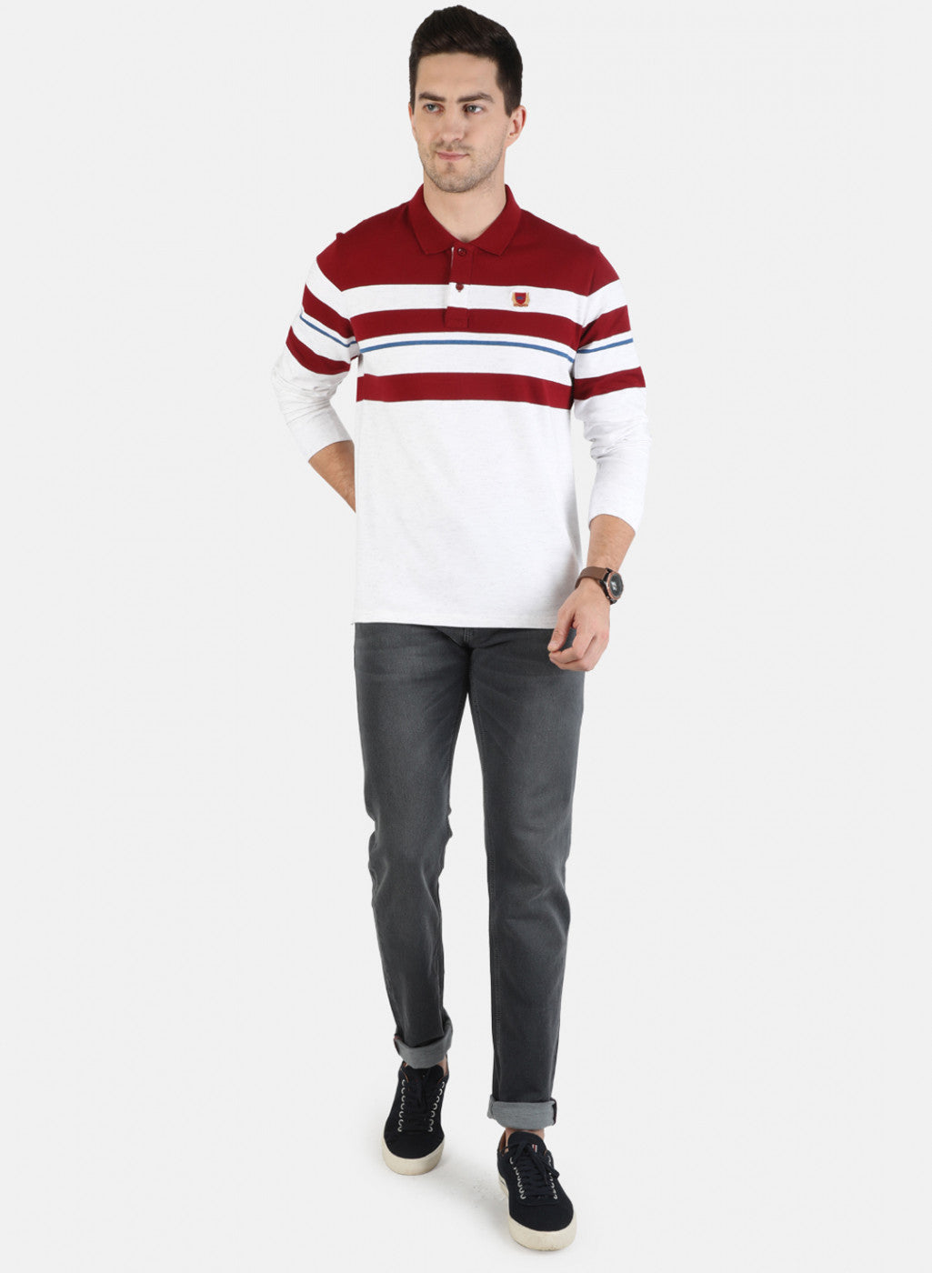 Men Red Stripe T-Shirt