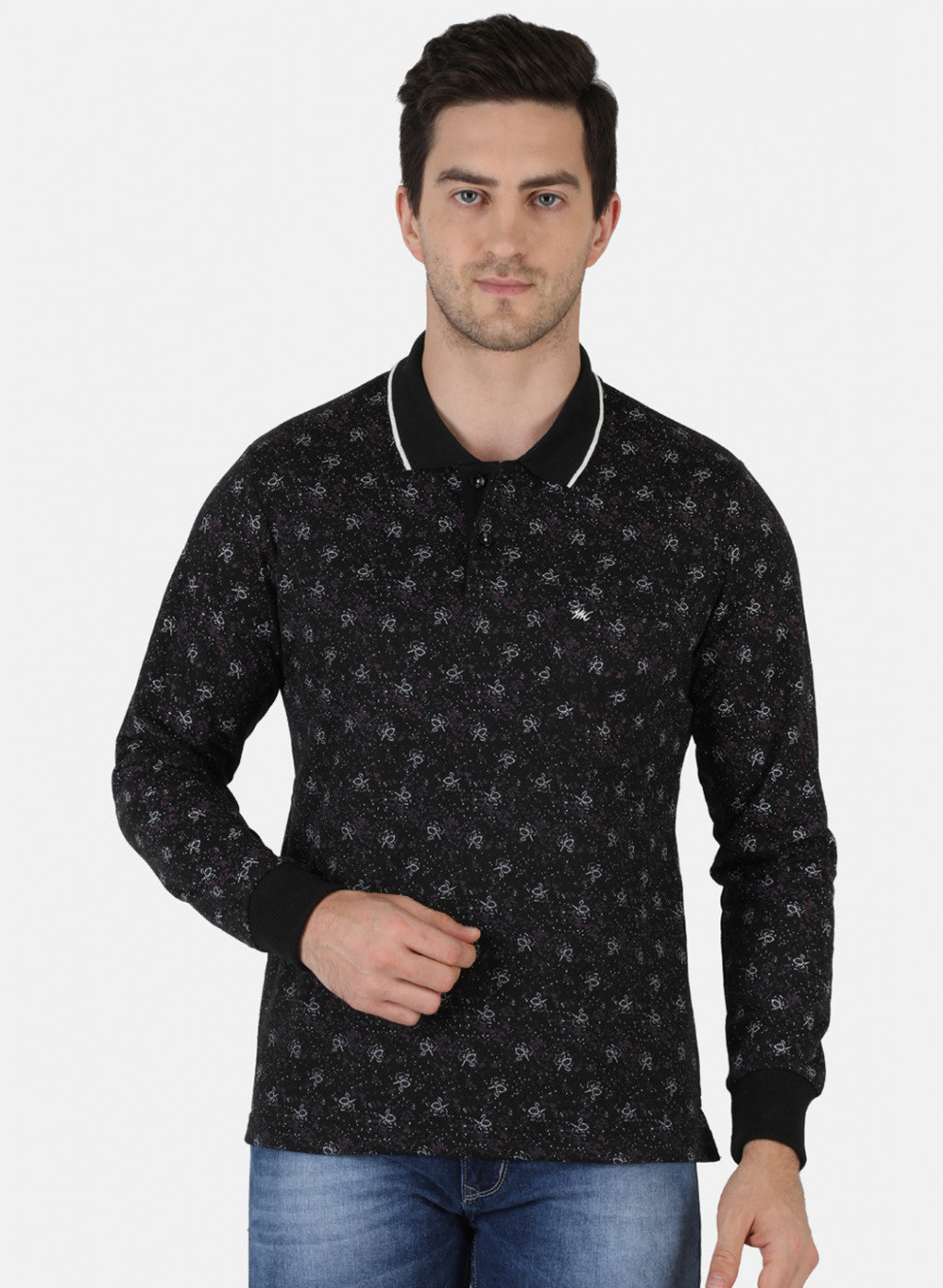 Men Black Printed T-Shirt