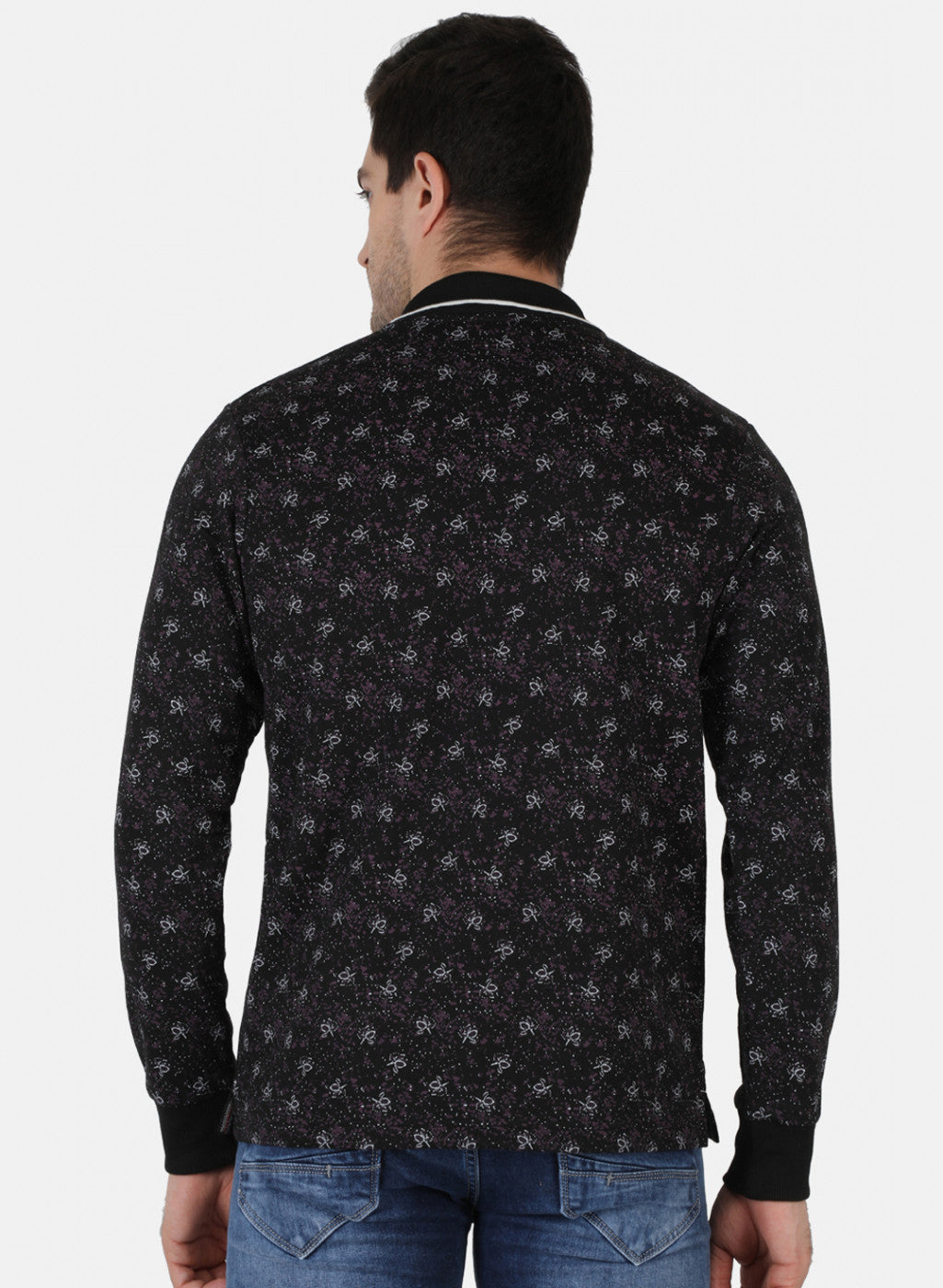 Men Black Printed T-Shirt