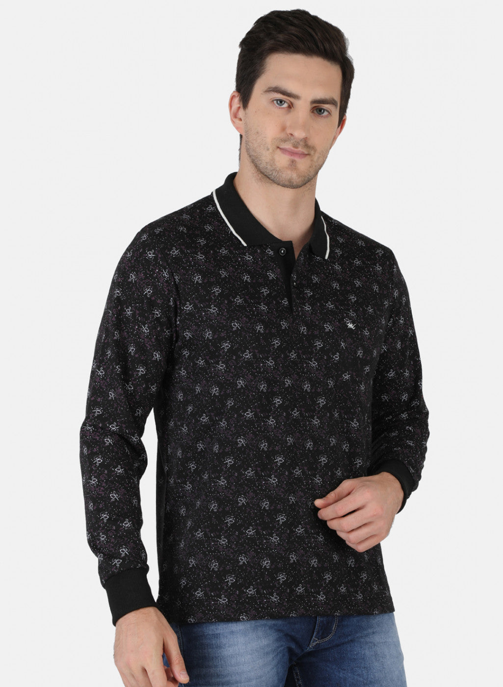 Men Black Printed T-Shirt