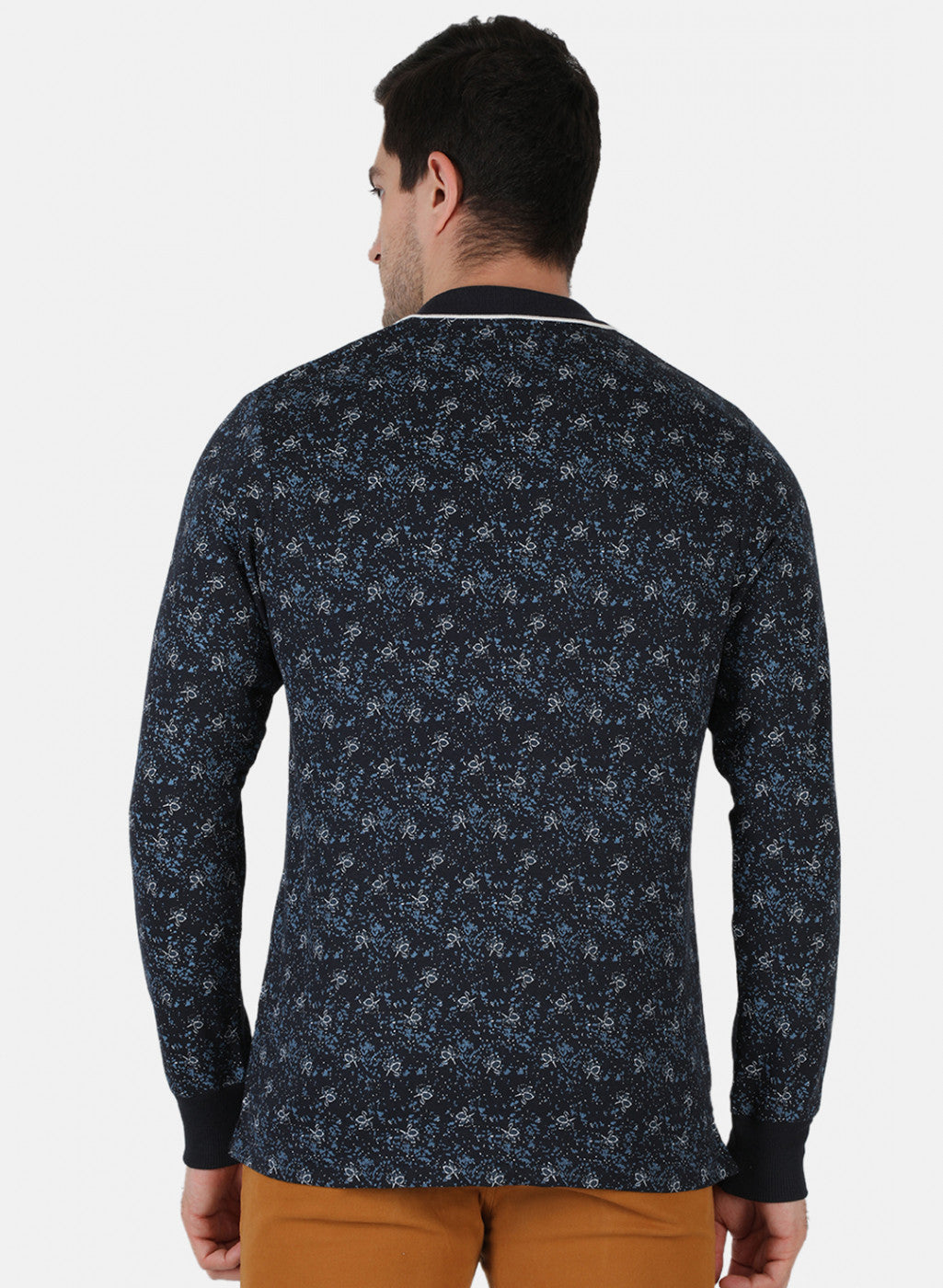 Men Blue Printed T-Shirt