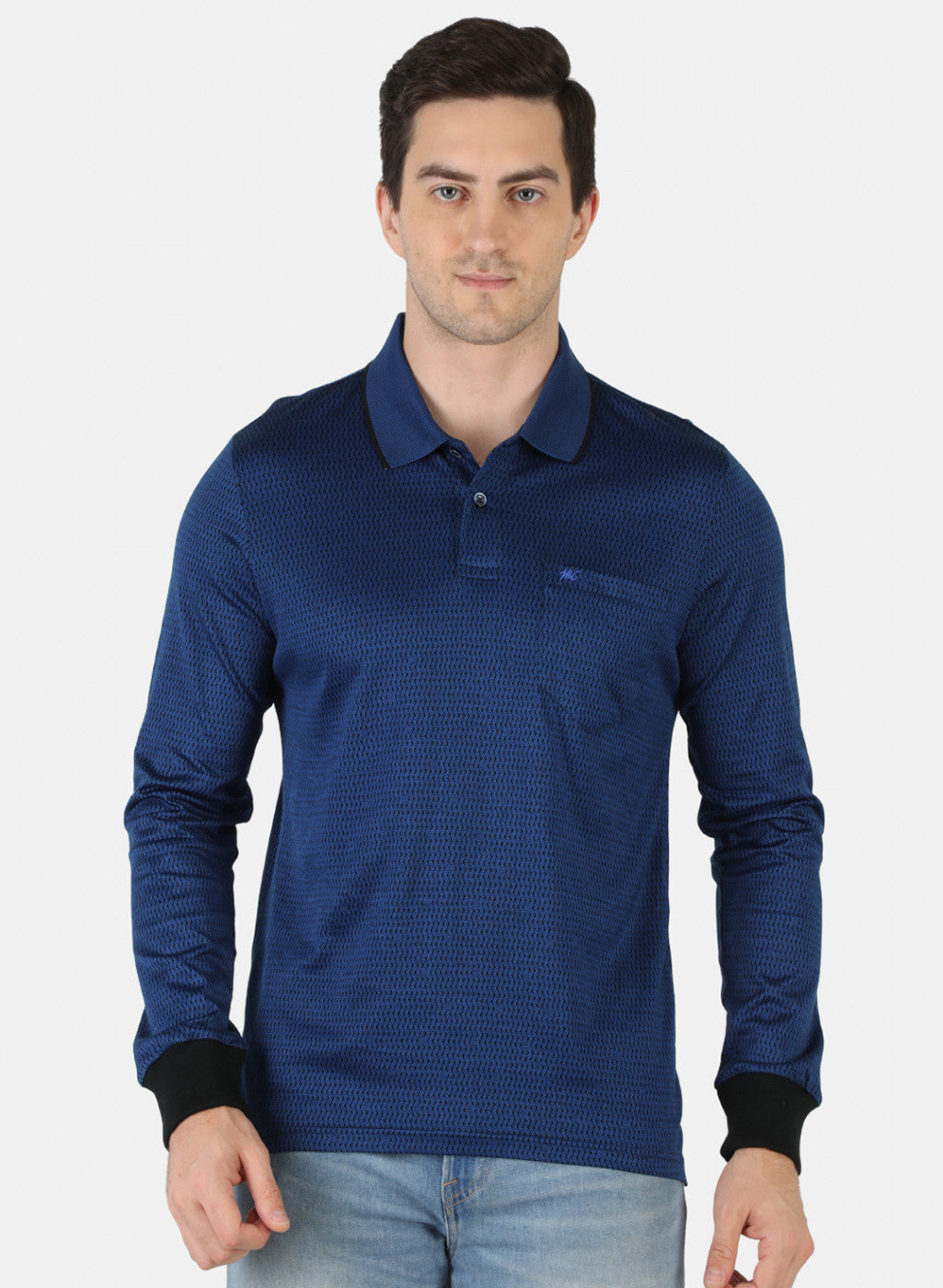 Men Blue Stripe T-Shirt