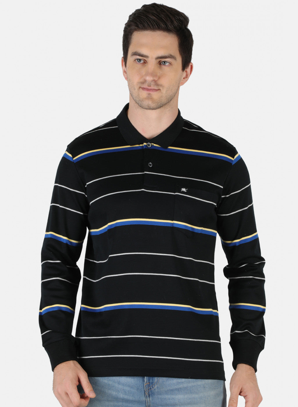 Men Black Stripe T-Shirt