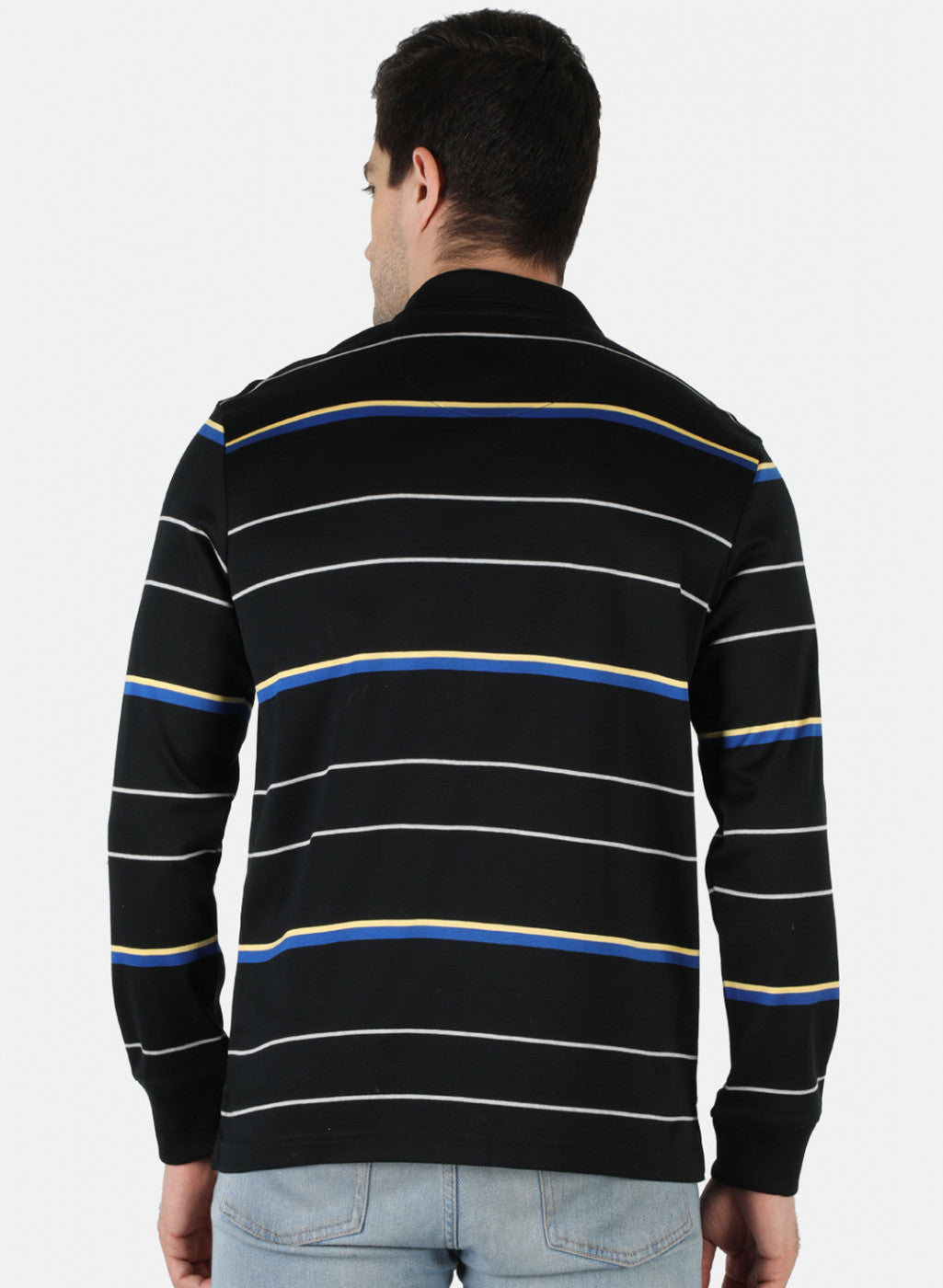 Men Black Stripe T-Shirt