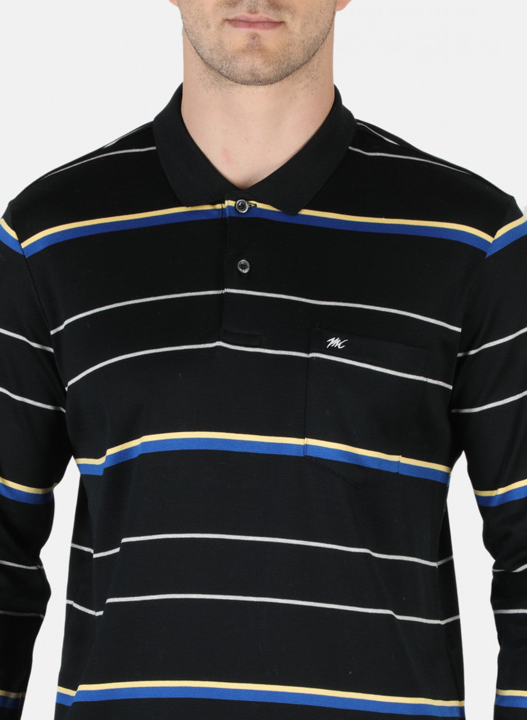 Men Black Stripe T-Shirt