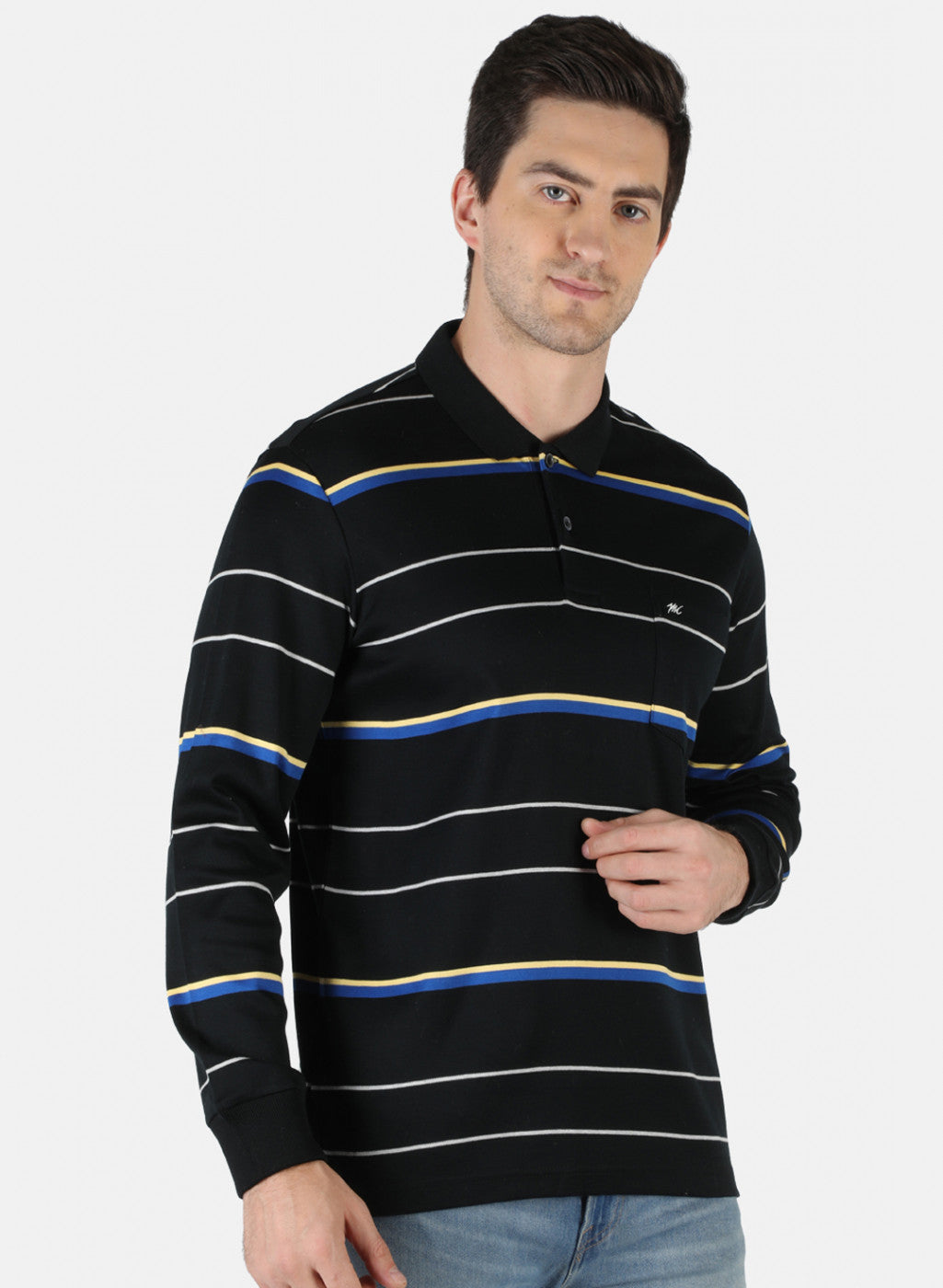 Men Black Stripe T-Shirt