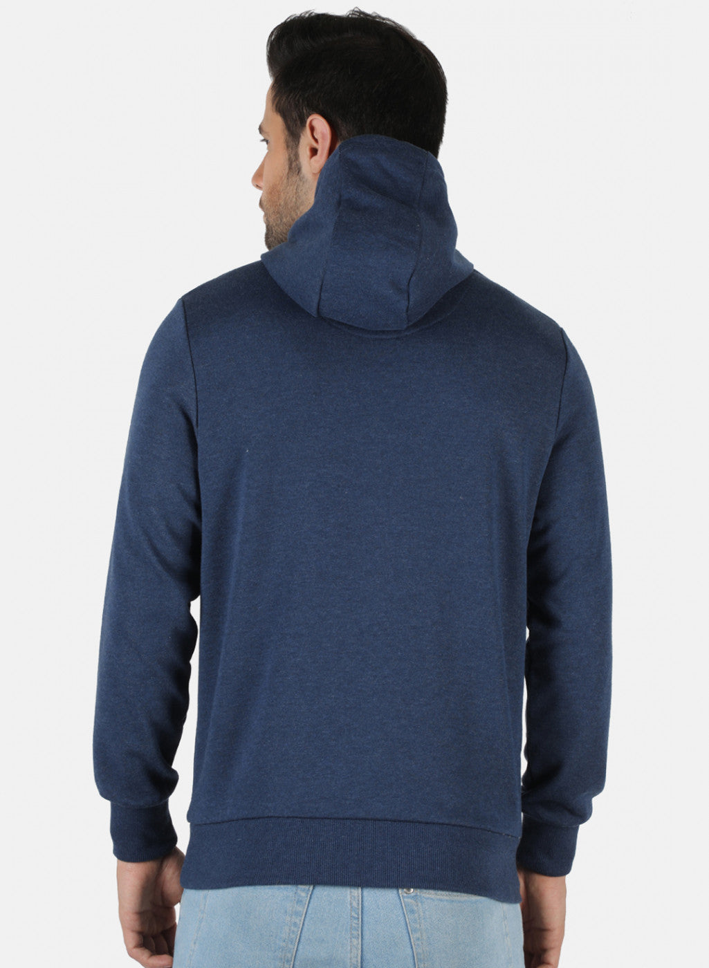 Men Blue Solid Sweatshirt