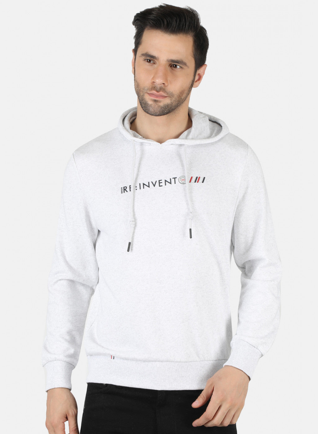 Men Grey Solid Sweatshirt