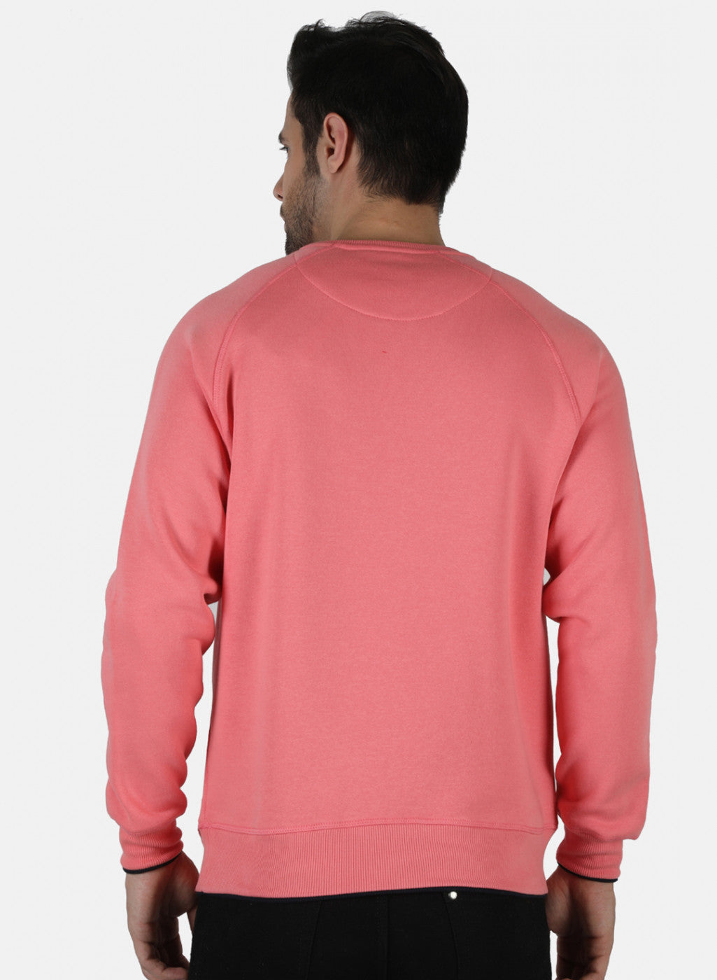 Men Pink Solid T-Shirt