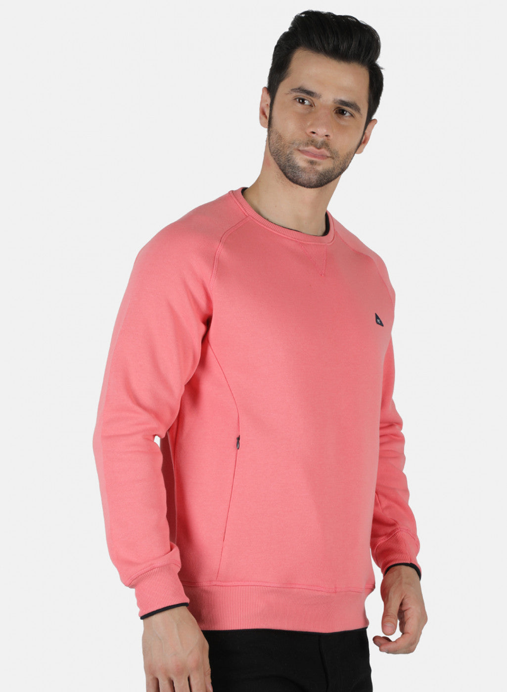 Men Pink Solid T-Shirt